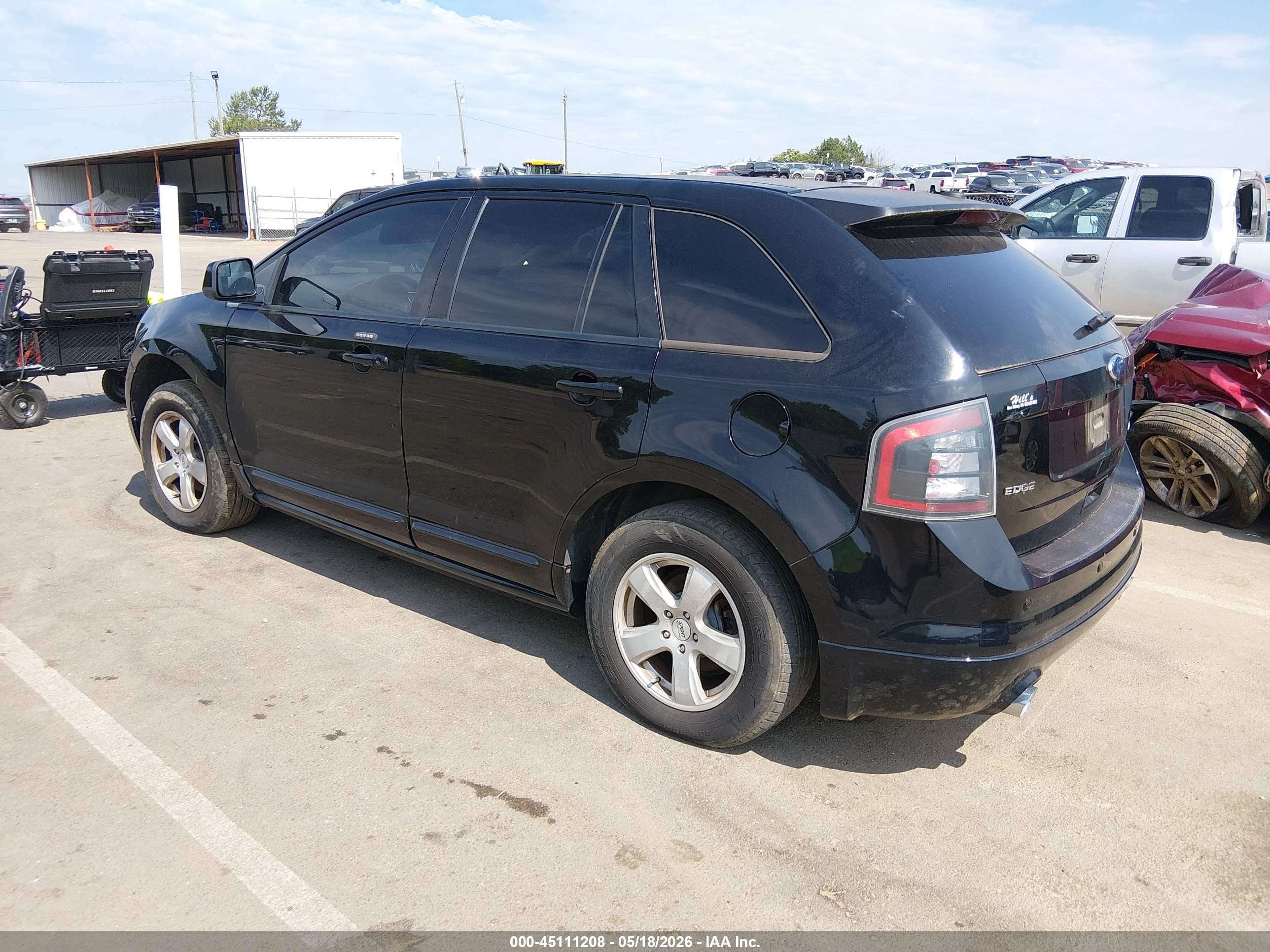 2009 Ford Edge Sport Black vin: 2FMDK30C19BA76468