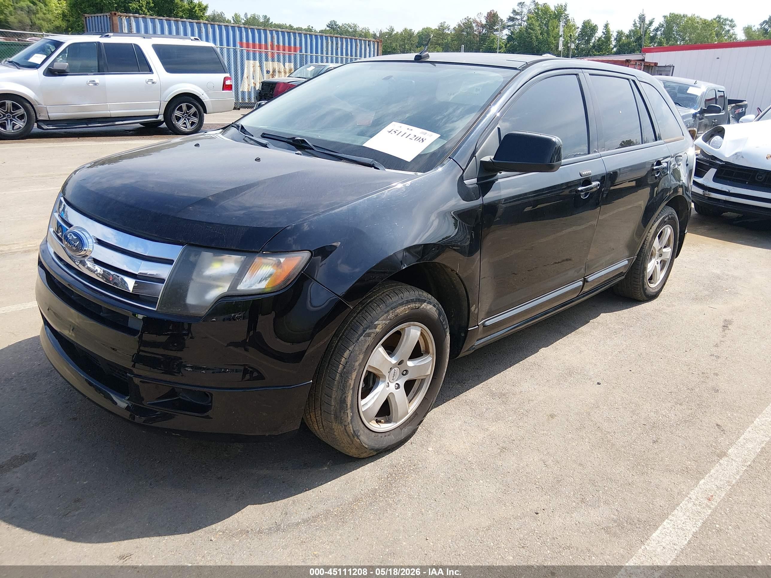 2009 Ford Edge Sport Black vin: 2FMDK30C19BA76468