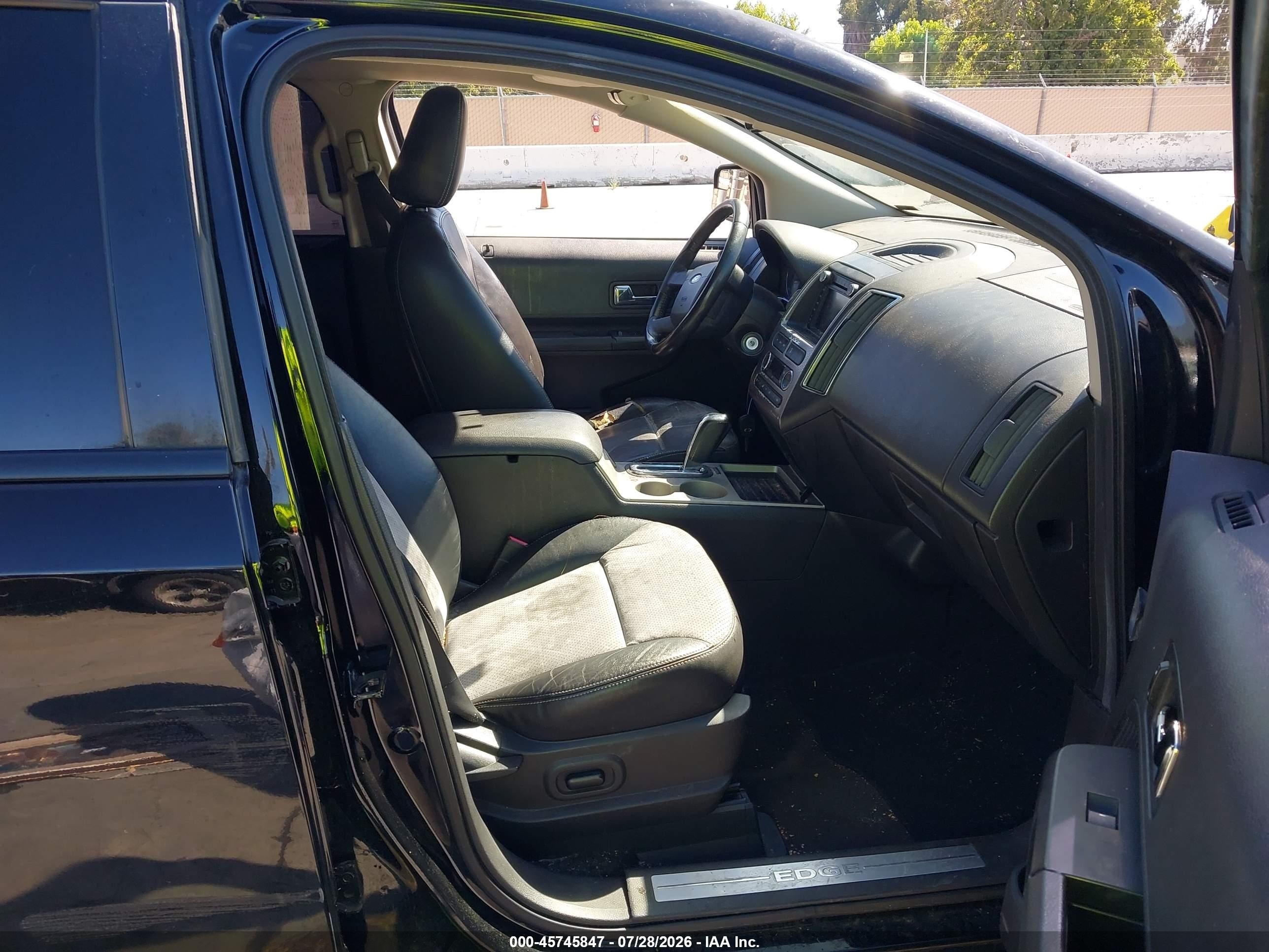 2009 Ford Edge Sport Черный vin: 2FMDK30CX9BA96847