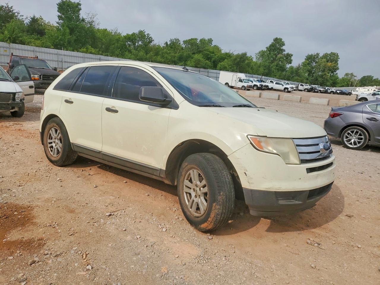 2007 Ford Edge Se White vin: 2FMDK36C07BB25213
