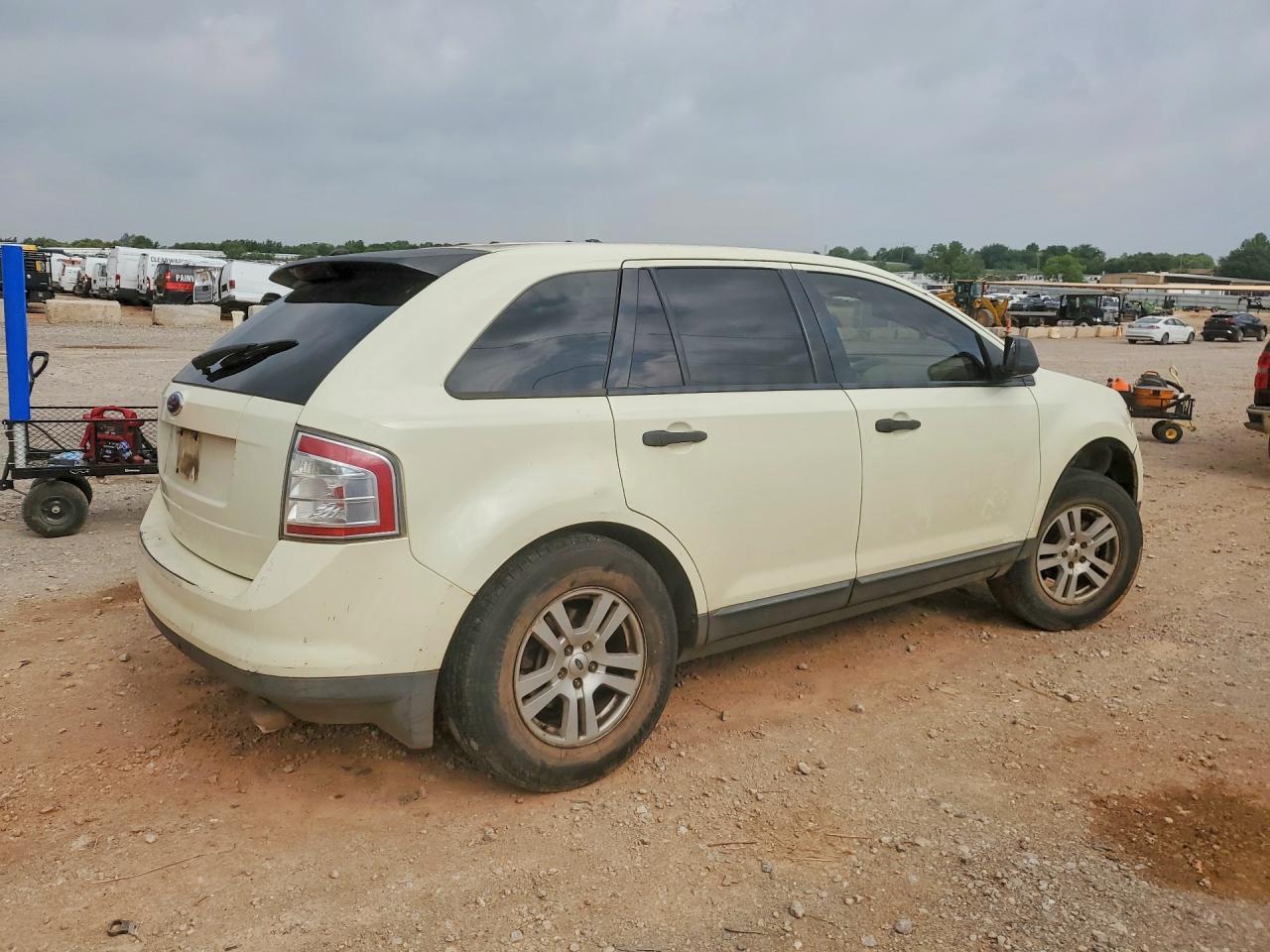 2007 Ford Edge Se White vin: 2FMDK36C07BB25213