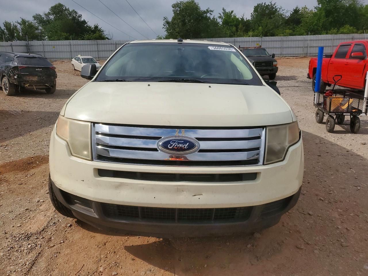 2007 Ford Edge Se White vin: 2FMDK36C07BB25213