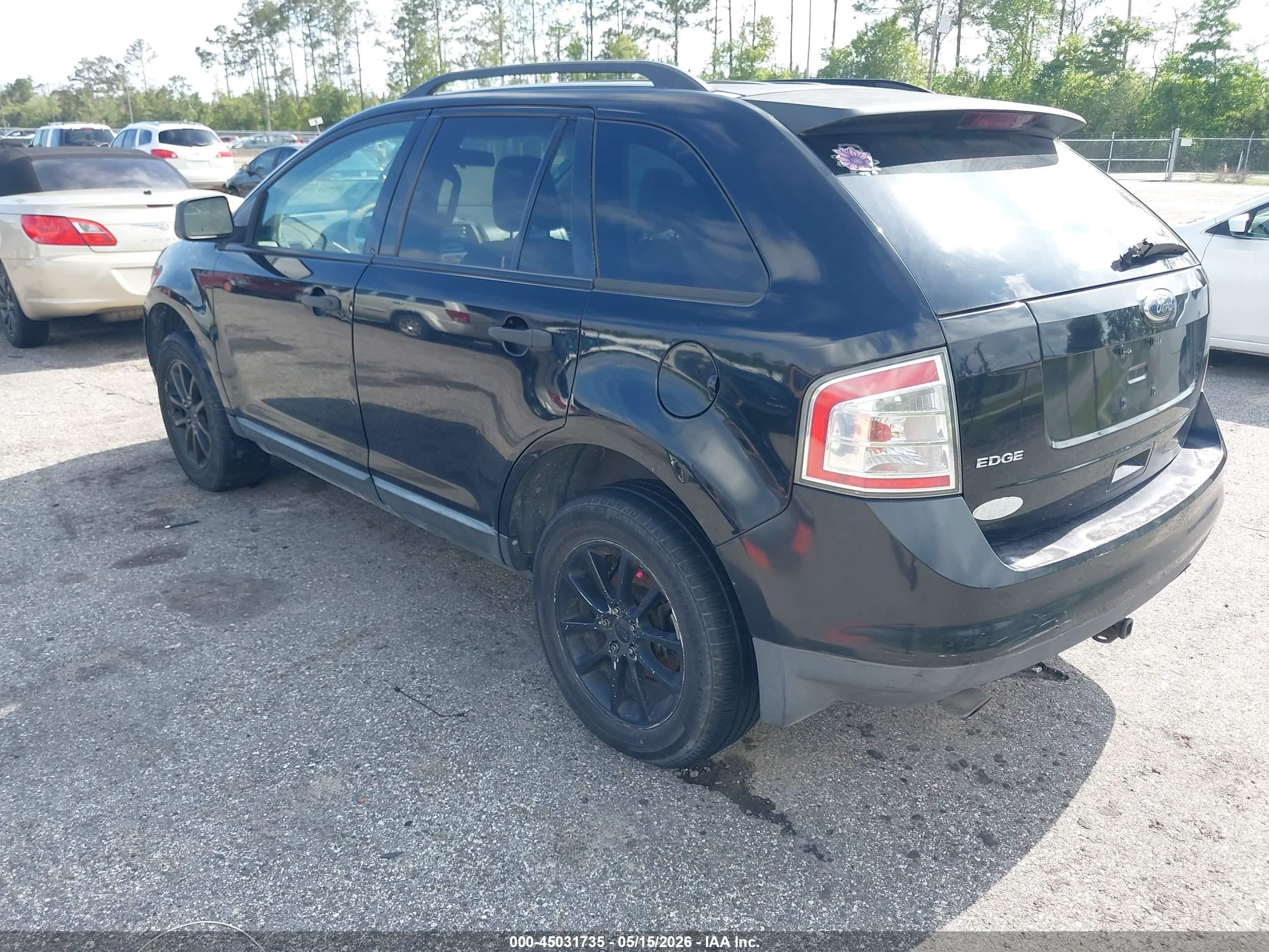 2008 Ford Edge Se Black vin: 2FMDK36C08BA60526