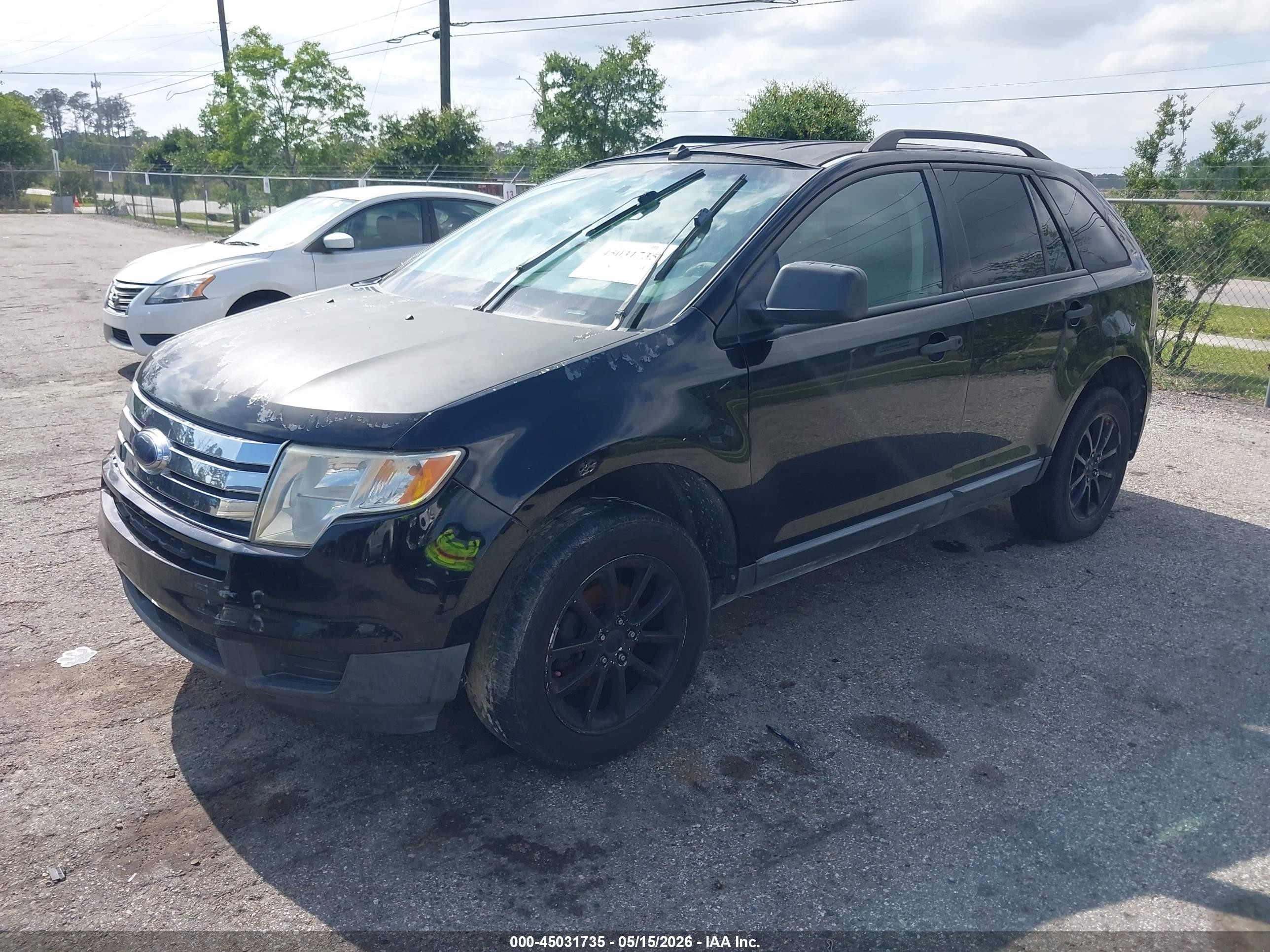 2008 Ford Edge Se Black vin: 2FMDK36C08BA60526