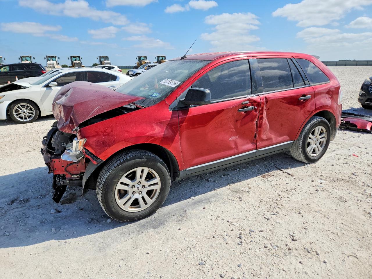 2008 Ford Edge Se Red vin: 2FMDK36C08BB07473