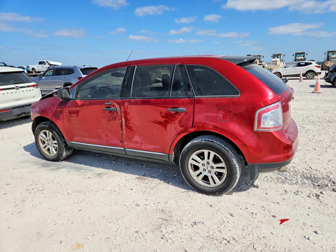2008 Ford Edge Se Red vin: 2FMDK36C08BB07473