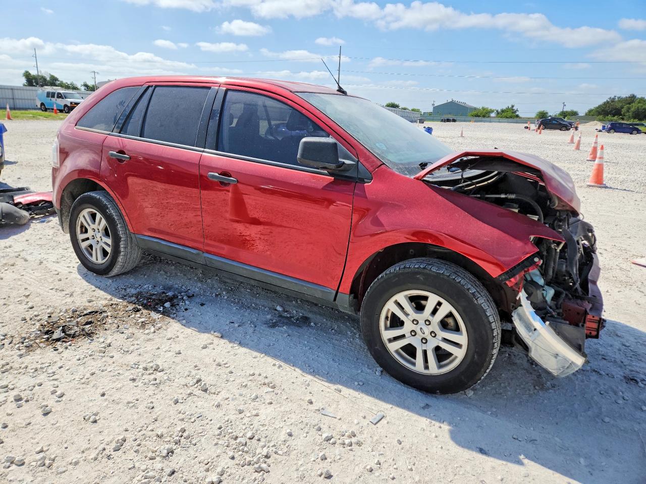 2008 Ford Edge Se Red vin: 2FMDK36C08BB07473