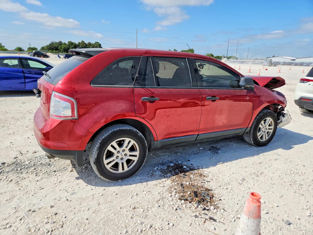 2008 Ford Edge Se Red vin: 2FMDK36C08BB07473