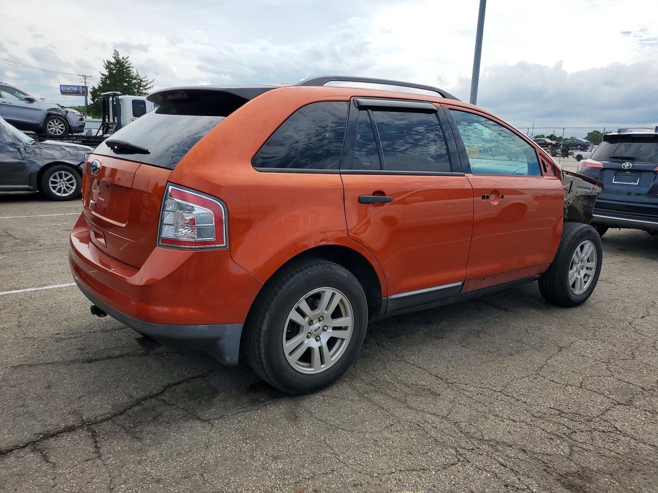 2008 Ford Edge Se Orange vin: 2FMDK36C08BB29103
