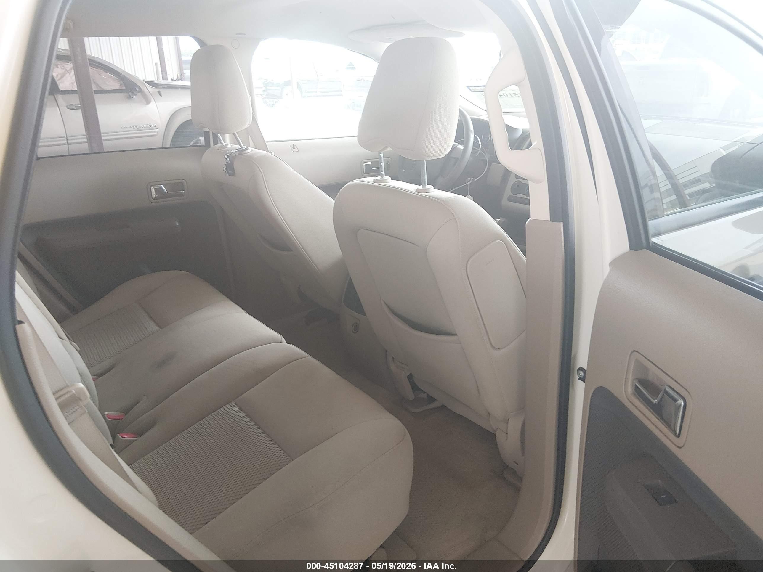 2007 Ford Edge Se Cream vin: 2FMDK36C17BB61301