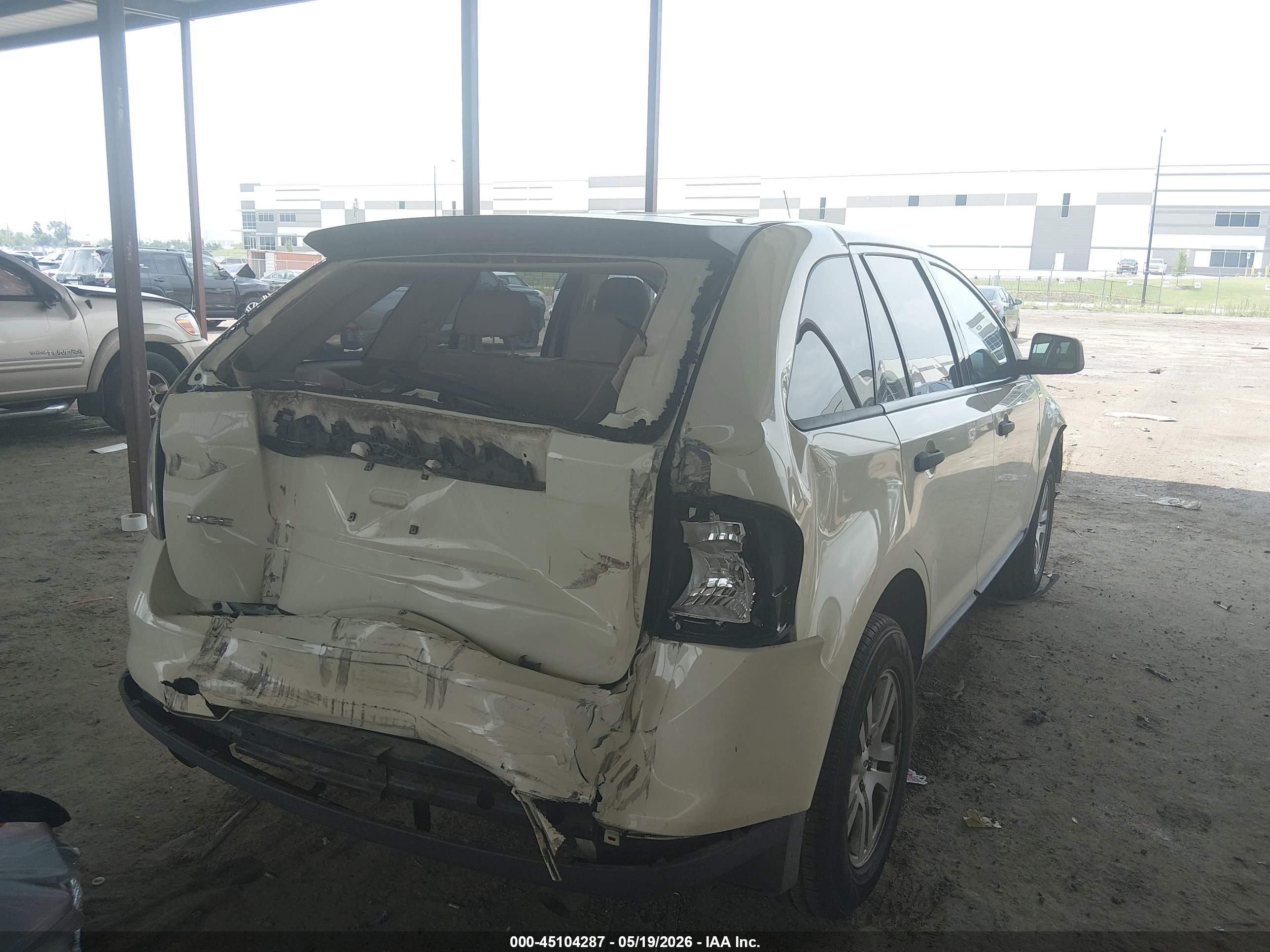 2007 Ford Edge Se Cream vin: 2FMDK36C17BB61301