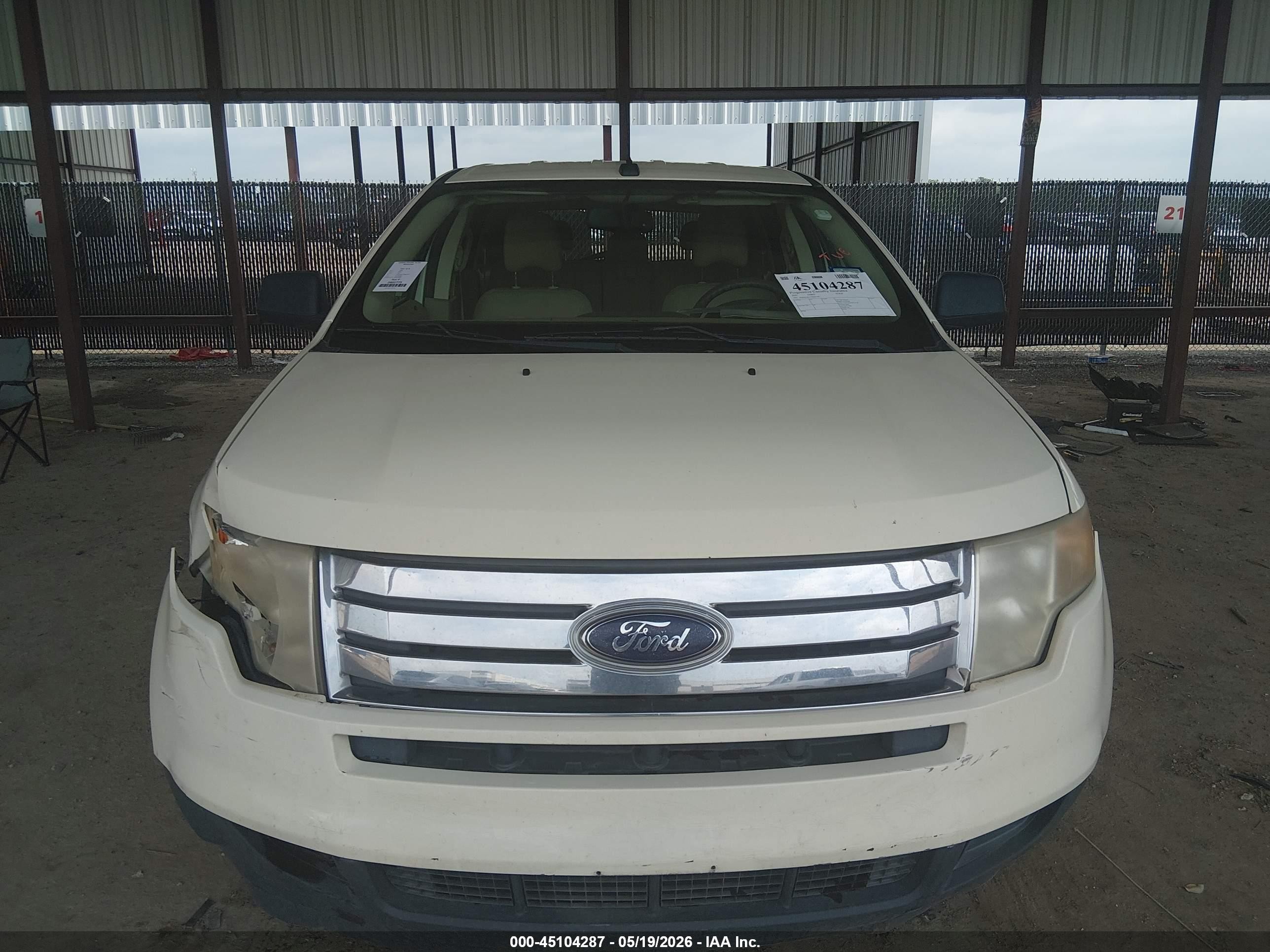 2007 Ford Edge Se Cream vin: 2FMDK36C17BB61301