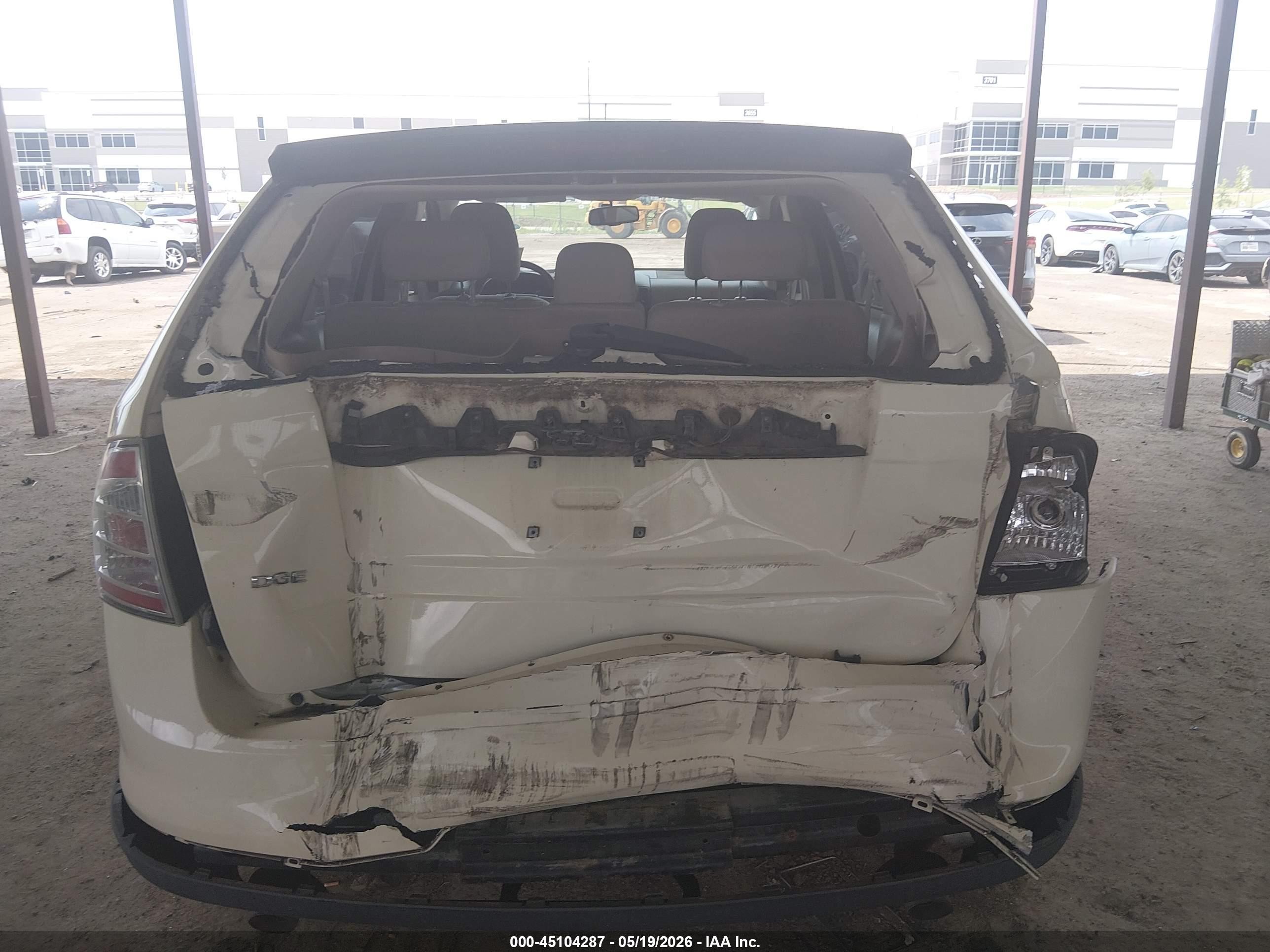 2007 Ford Edge Se Cream vin: 2FMDK36C17BB61301