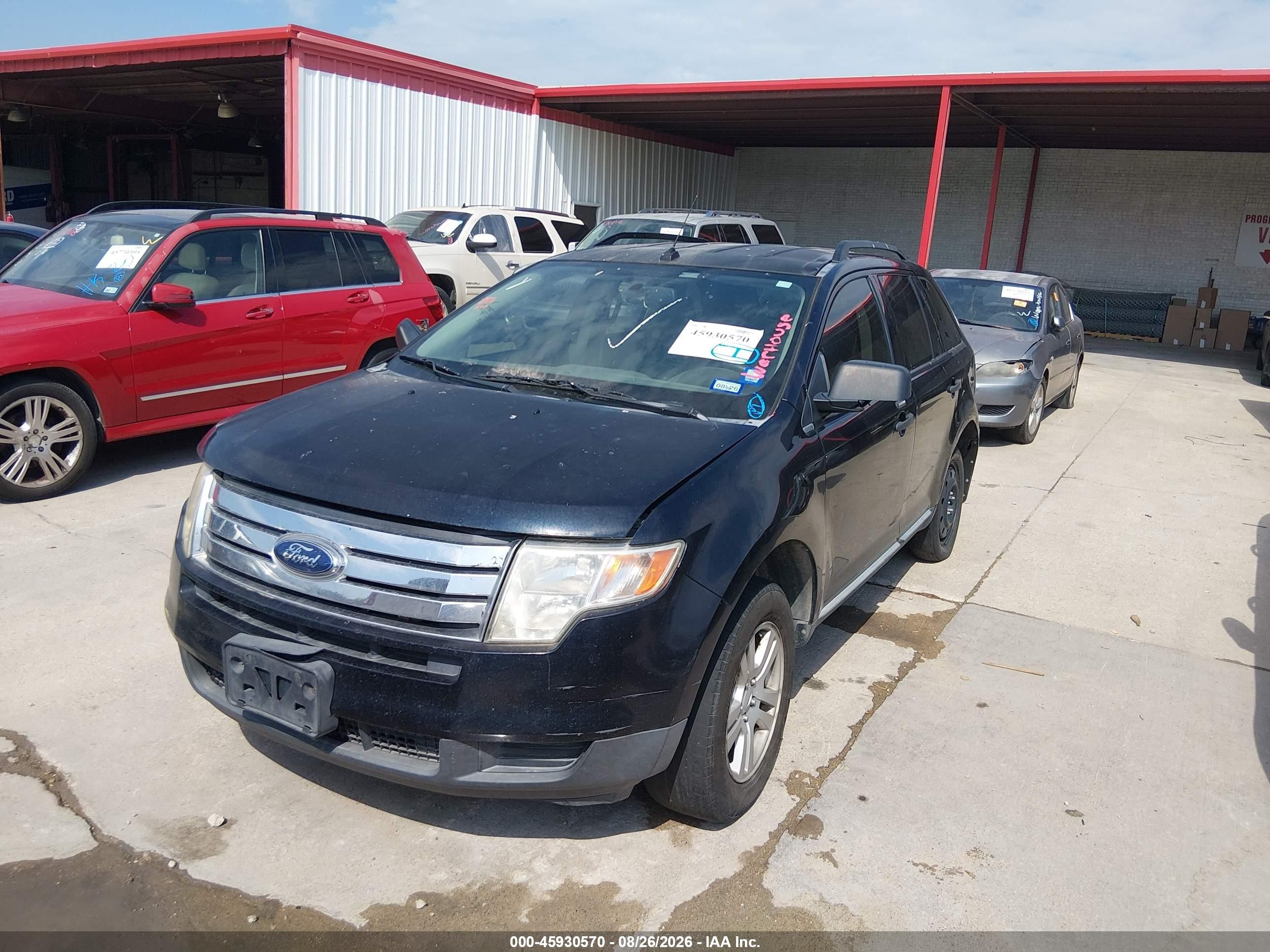2008 Ford Edge Se Black vin: 2FMDK36C18BA02103