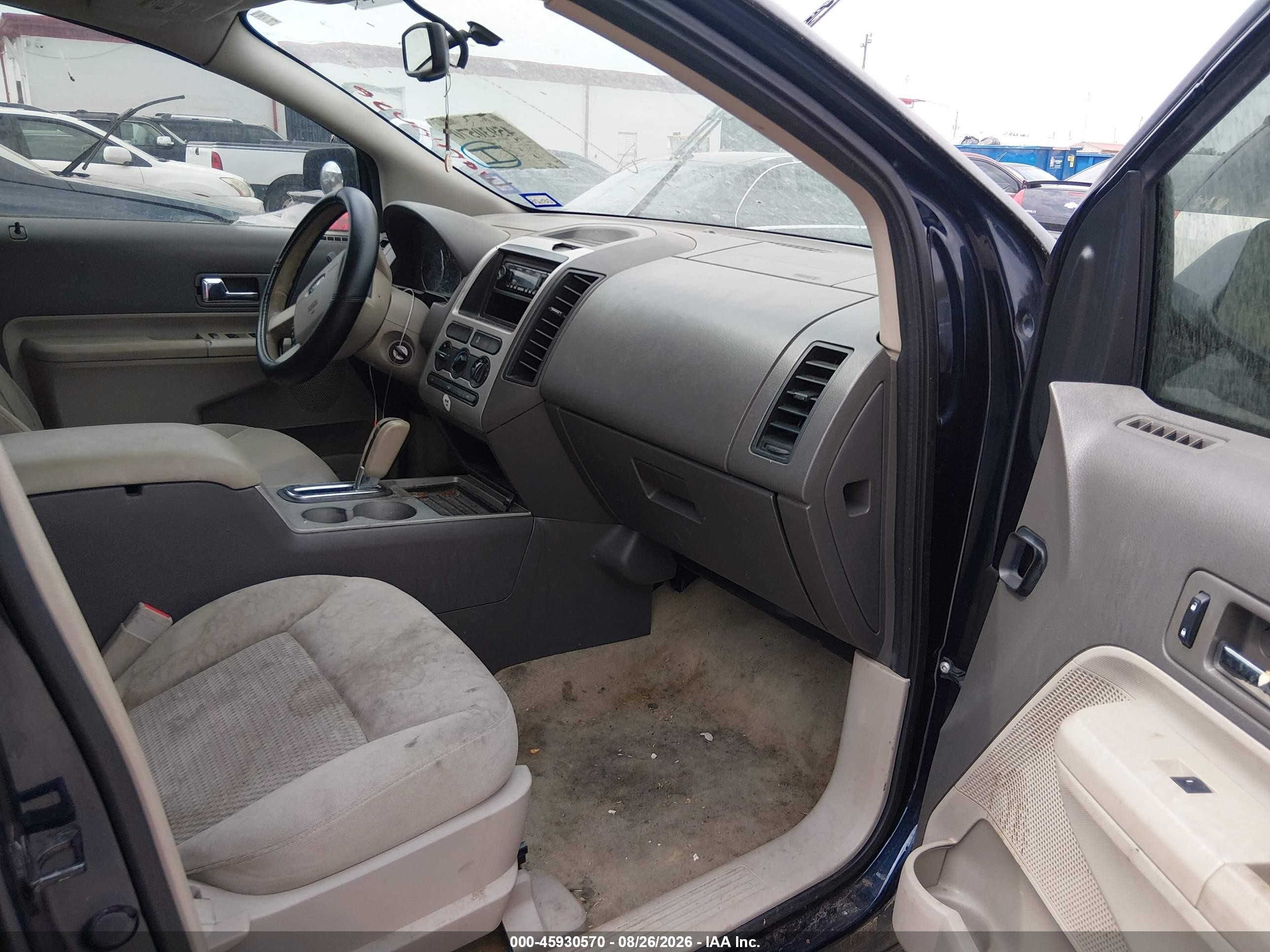 2008 Ford Edge Se Black vin: 2FMDK36C18BA02103