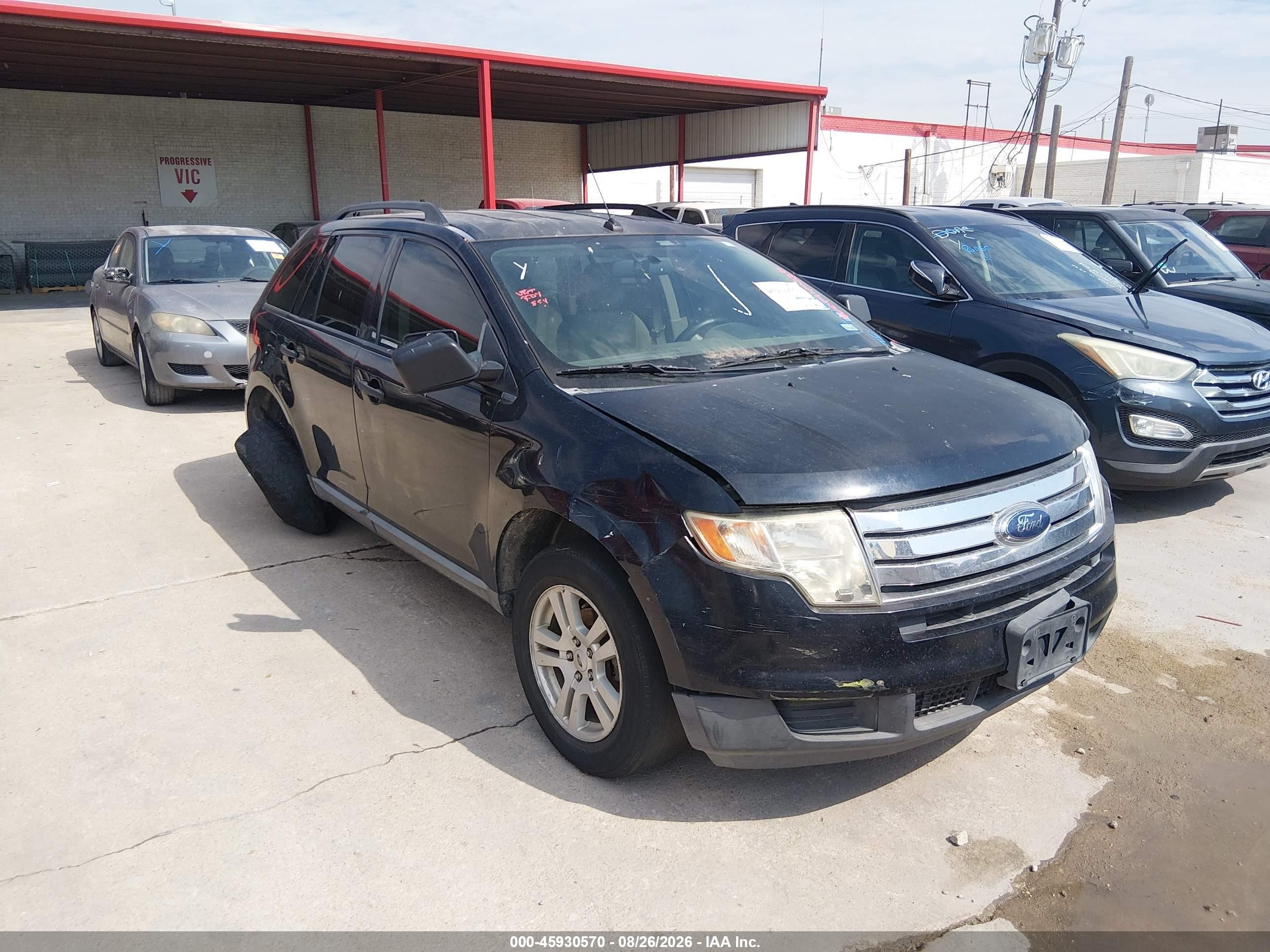 2008 Ford Edge Se Black vin: 2FMDK36C18BA02103