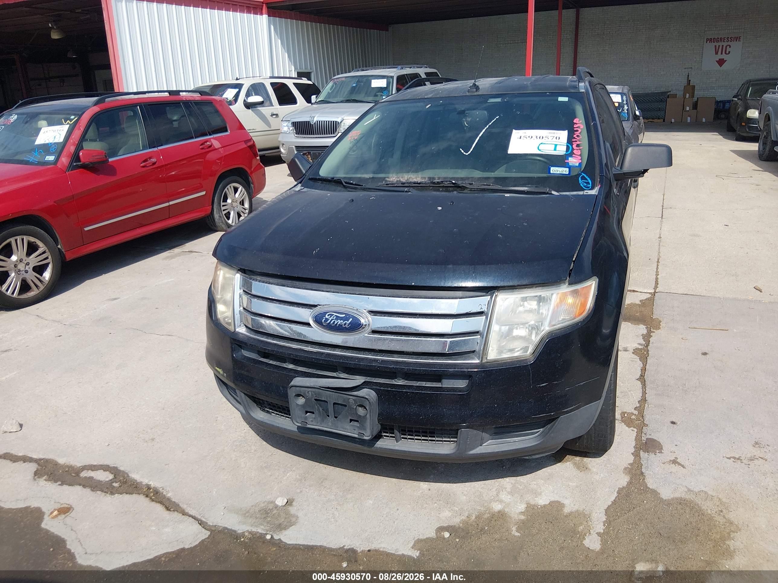 2008 Ford Edge Se Black vin: 2FMDK36C18BA02103