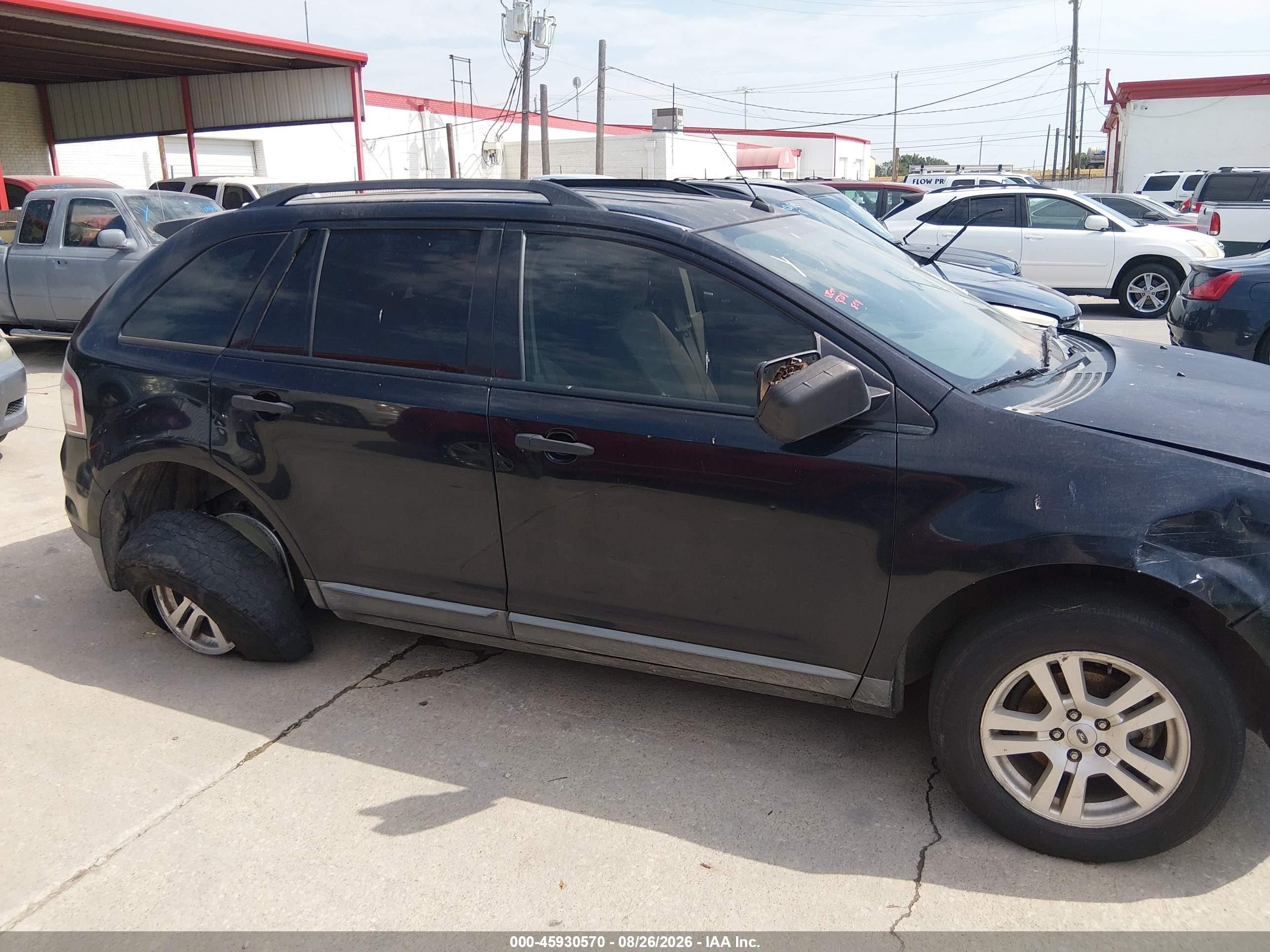 2008 Ford Edge Se Black vin: 2FMDK36C18BA02103