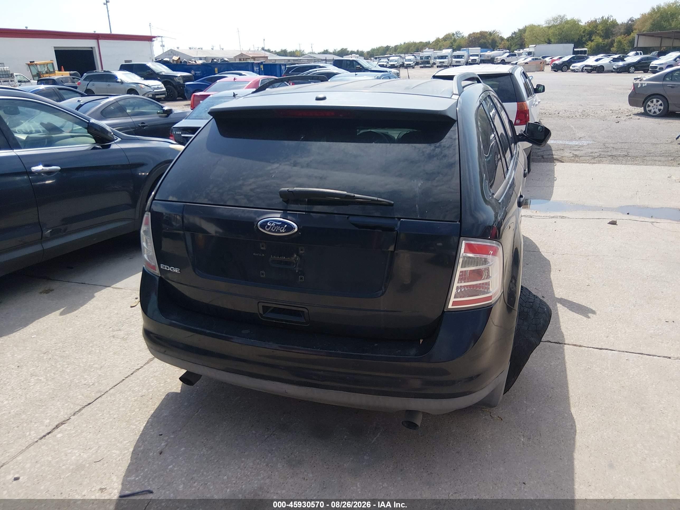 2008 Ford Edge Se Black vin: 2FMDK36C18BA02103
