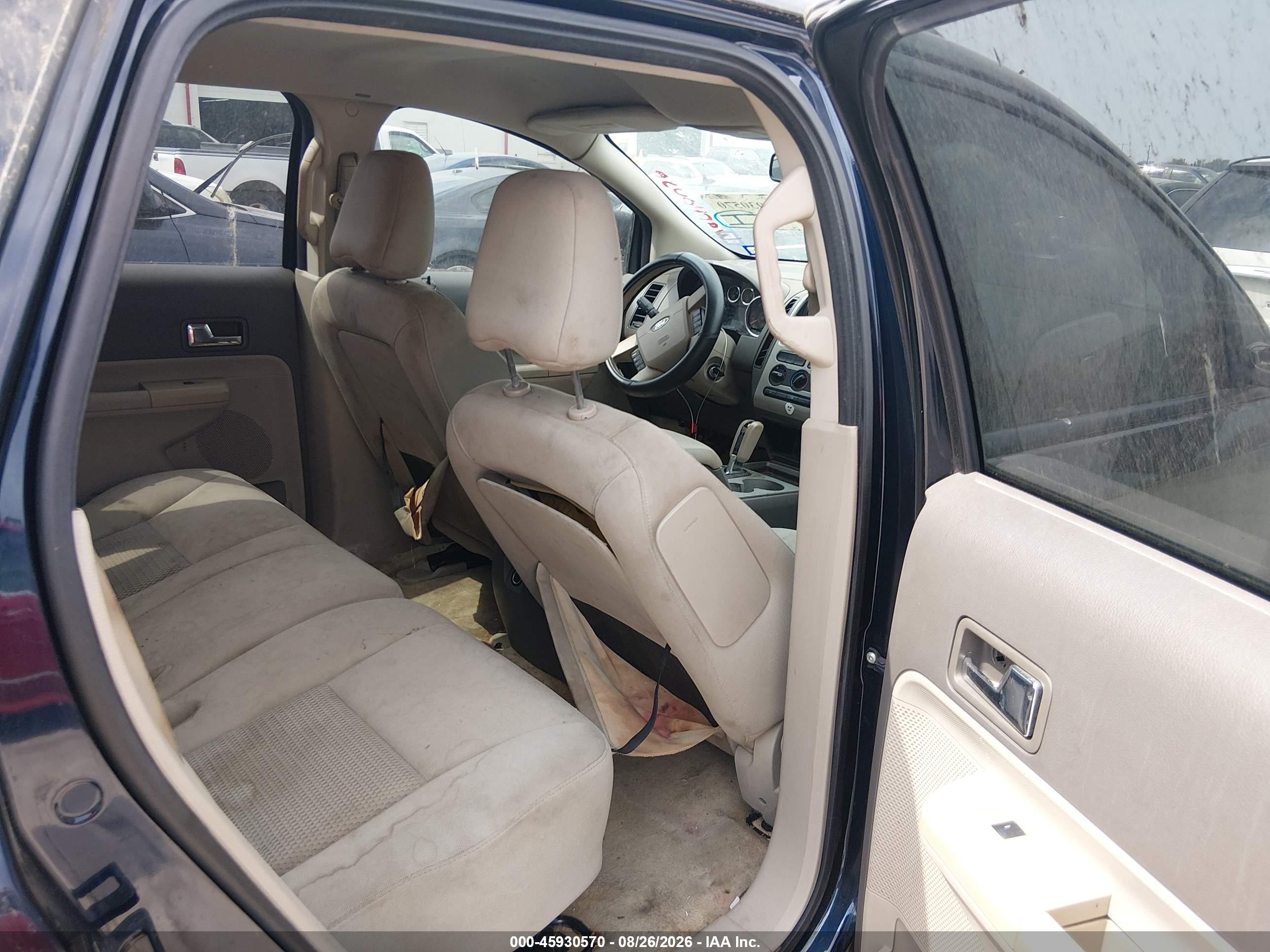 2008 Ford Edge Se Black vin: 2FMDK36C18BA02103