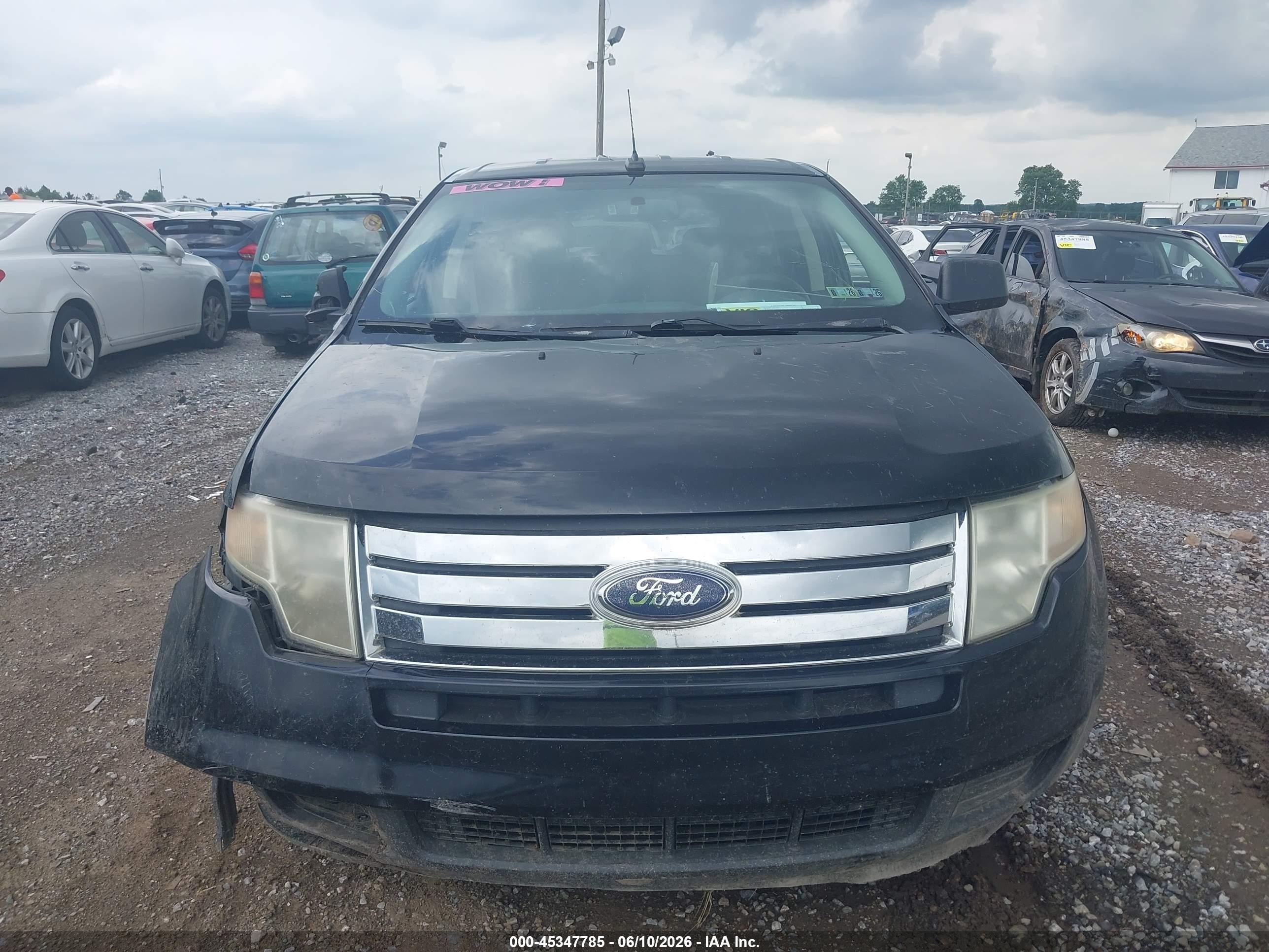 2008 Ford Edge Se Black vin: 2FMDK36C18BA65105
