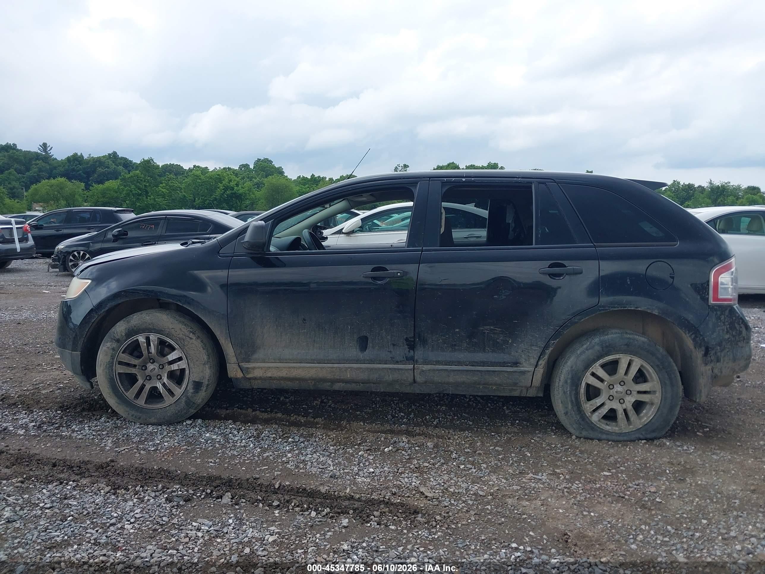 2008 Ford Edge Se Black vin: 2FMDK36C18BA65105