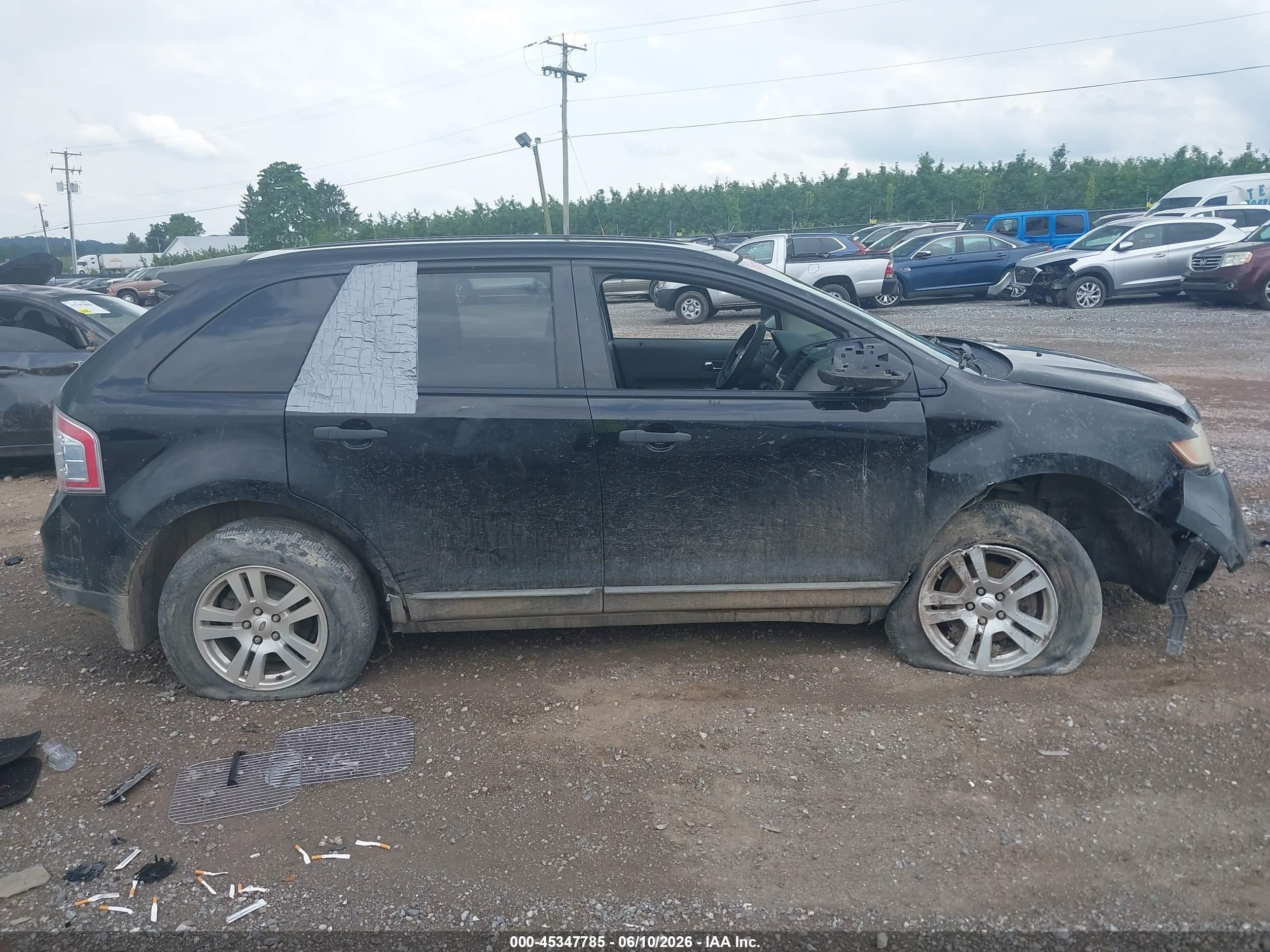 2008 Ford Edge Se Black vin: 2FMDK36C18BA65105