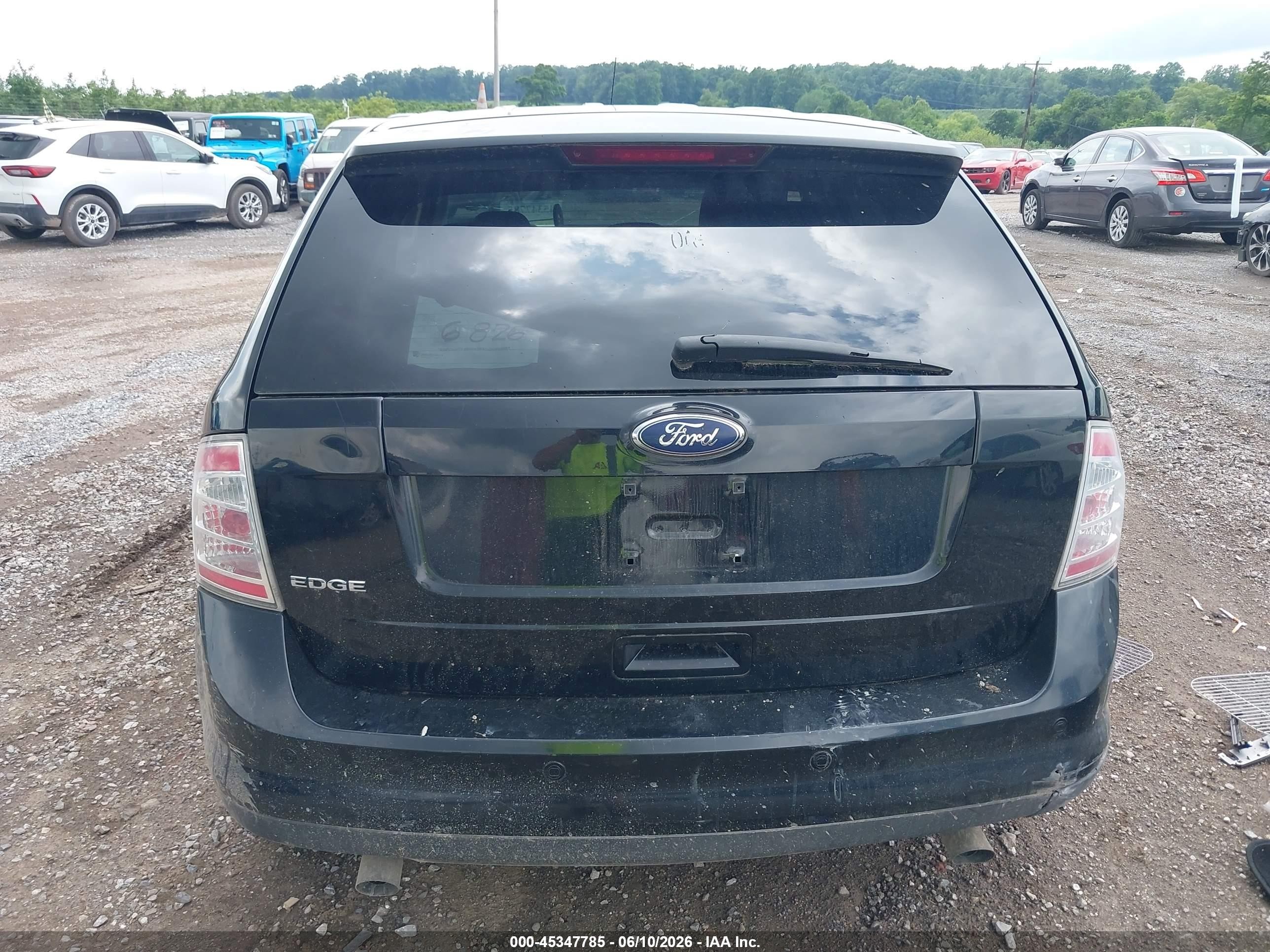 2008 Ford Edge Se Black vin: 2FMDK36C18BA65105