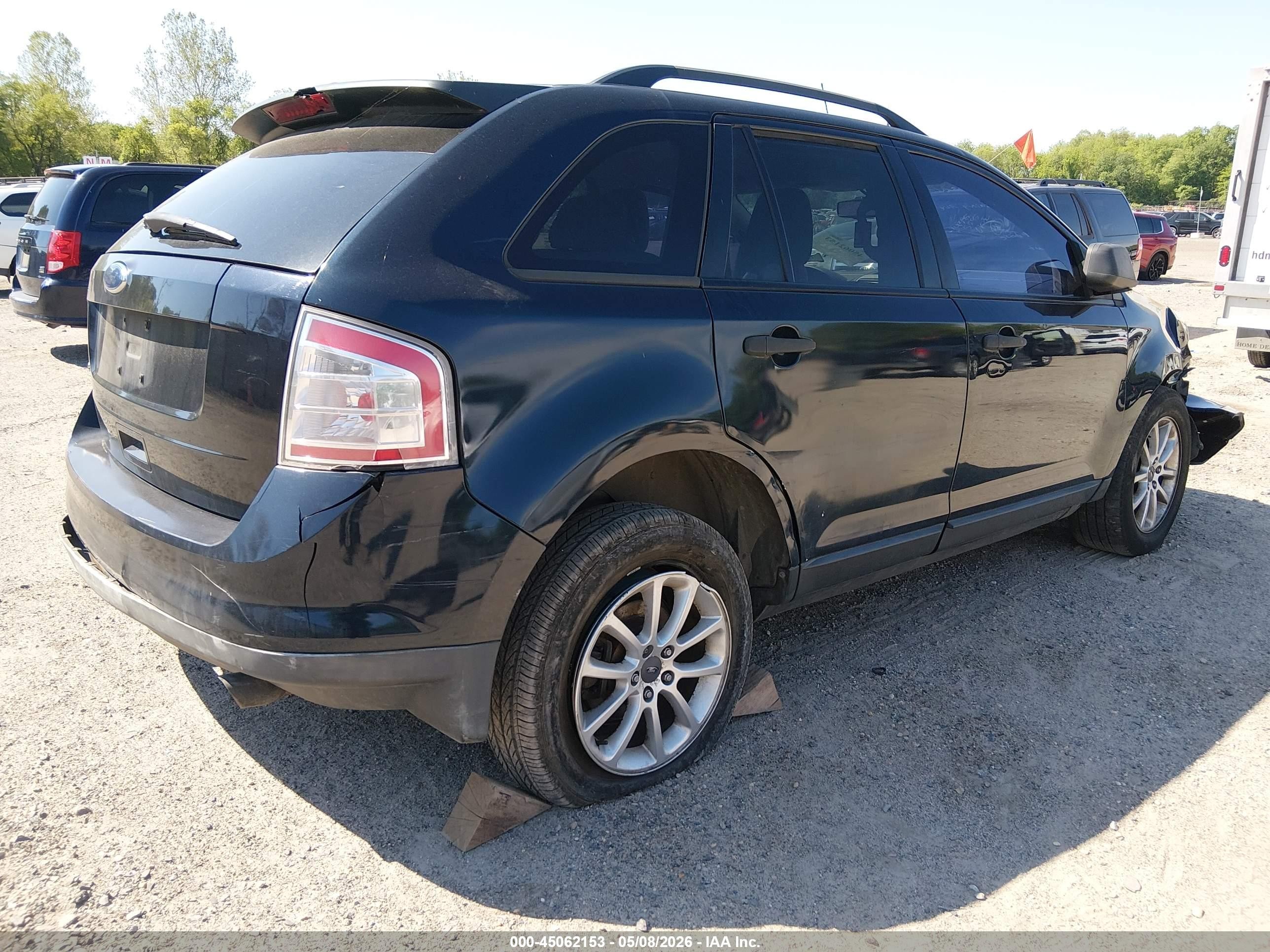 2008 Ford Edge Se Black vin: 2FMDK36C18BB28865