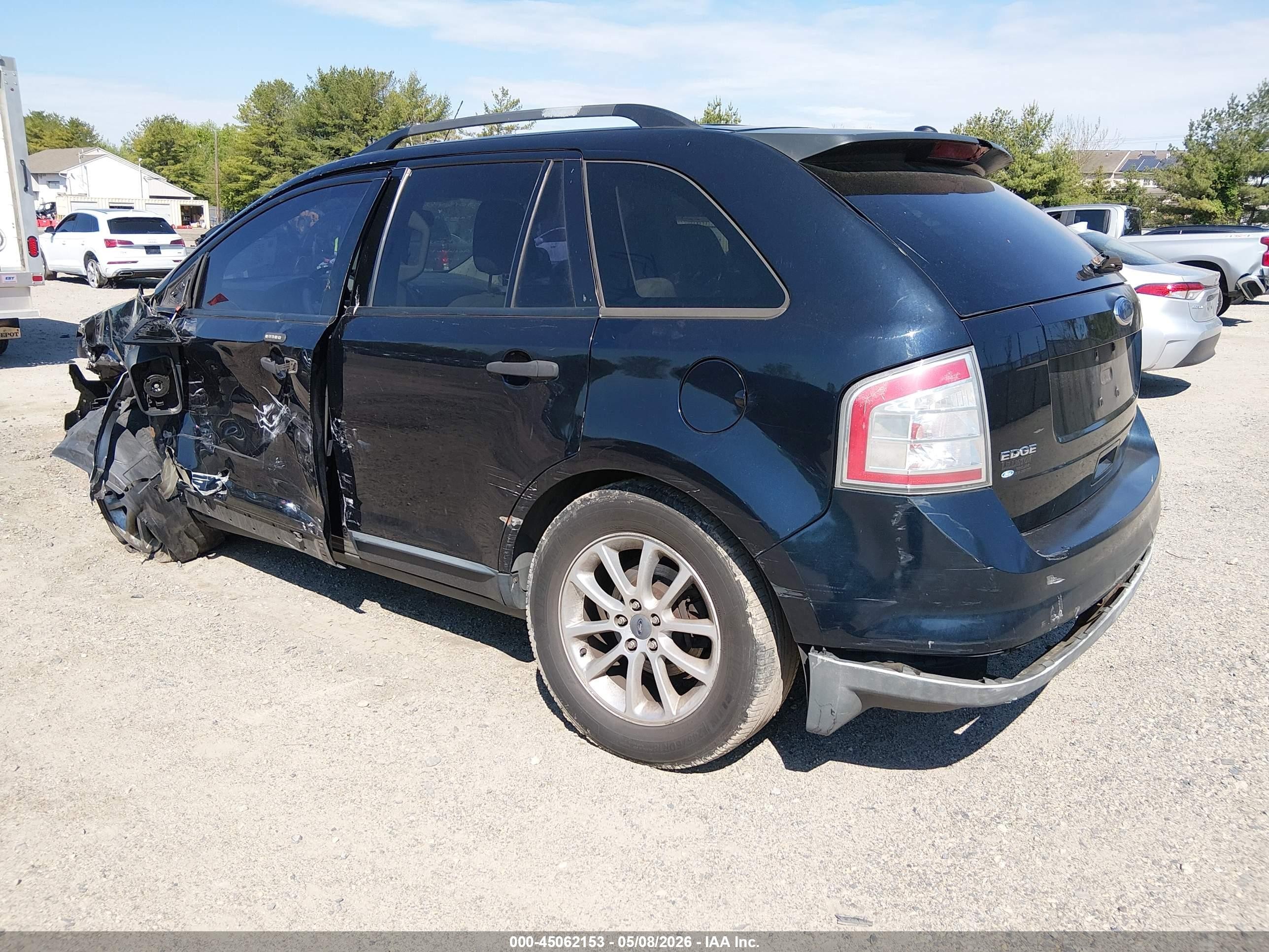 2008 Ford Edge Se Black vin: 2FMDK36C18BB28865