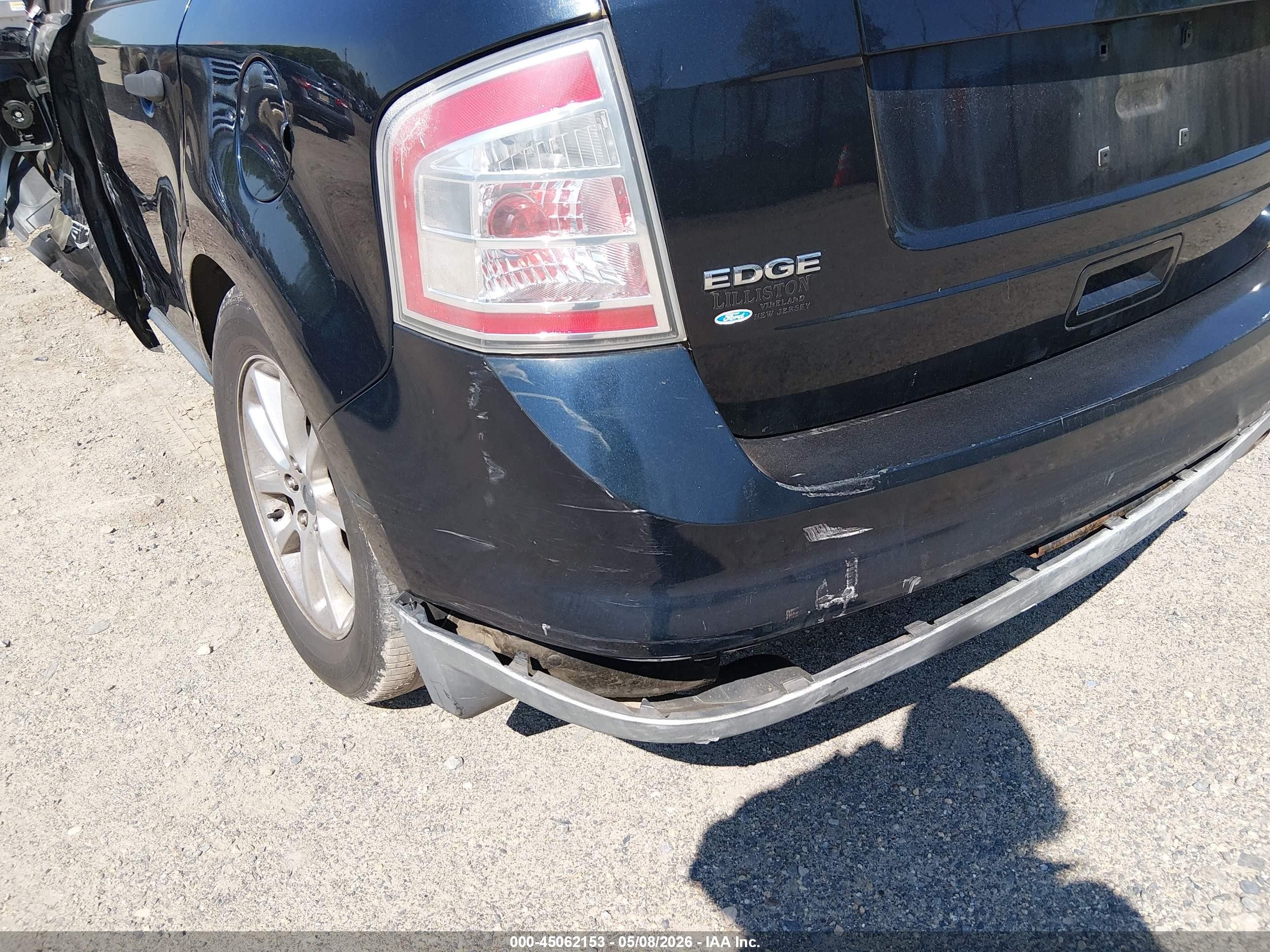 2008 Ford Edge Se Black vin: 2FMDK36C18BB28865