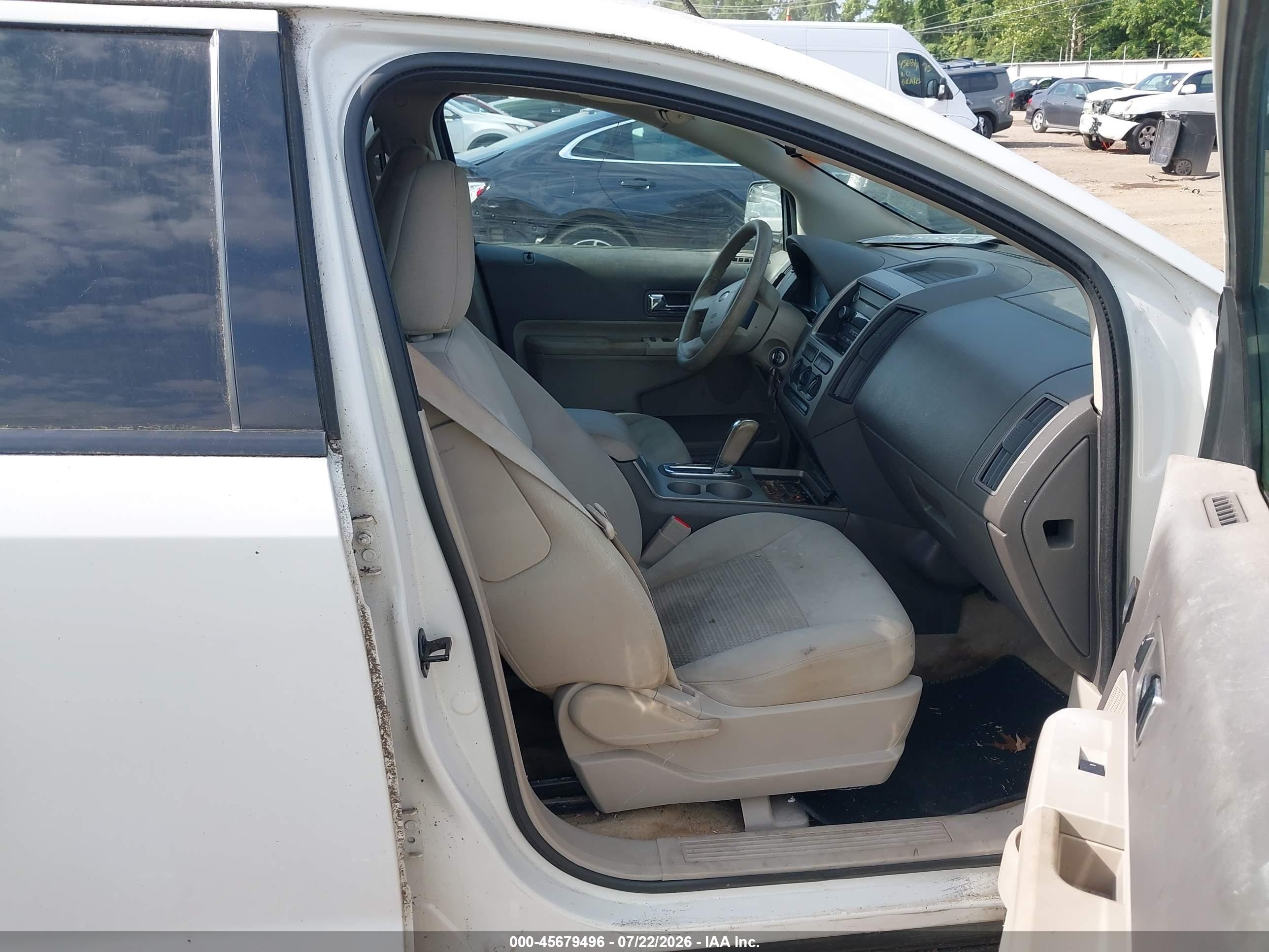 2009 Ford Edge Se White vin: 2FMDK36C19BA54641