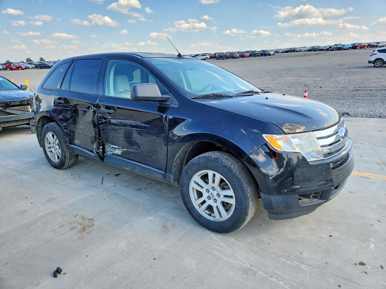 2007 Ford Edge Se Black vin: 2FMDK36C27BB34351