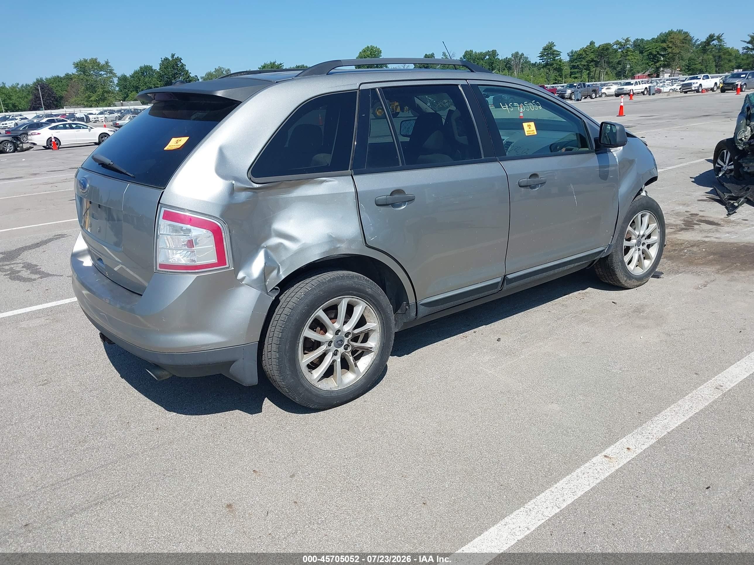2008 Ford Edge Se Gray vin: 2FMDK36C28BA01428