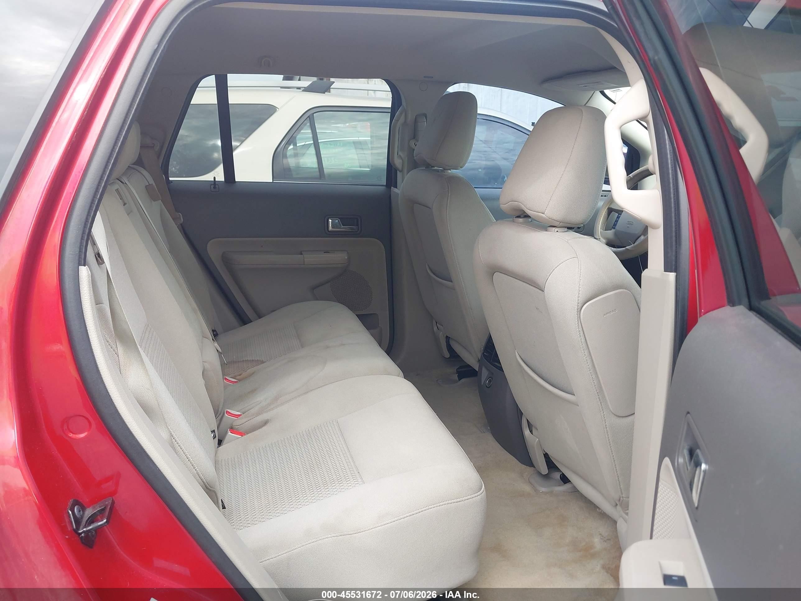 2008 Ford Edge Se Red vin: 2FMDK36C28BA09240