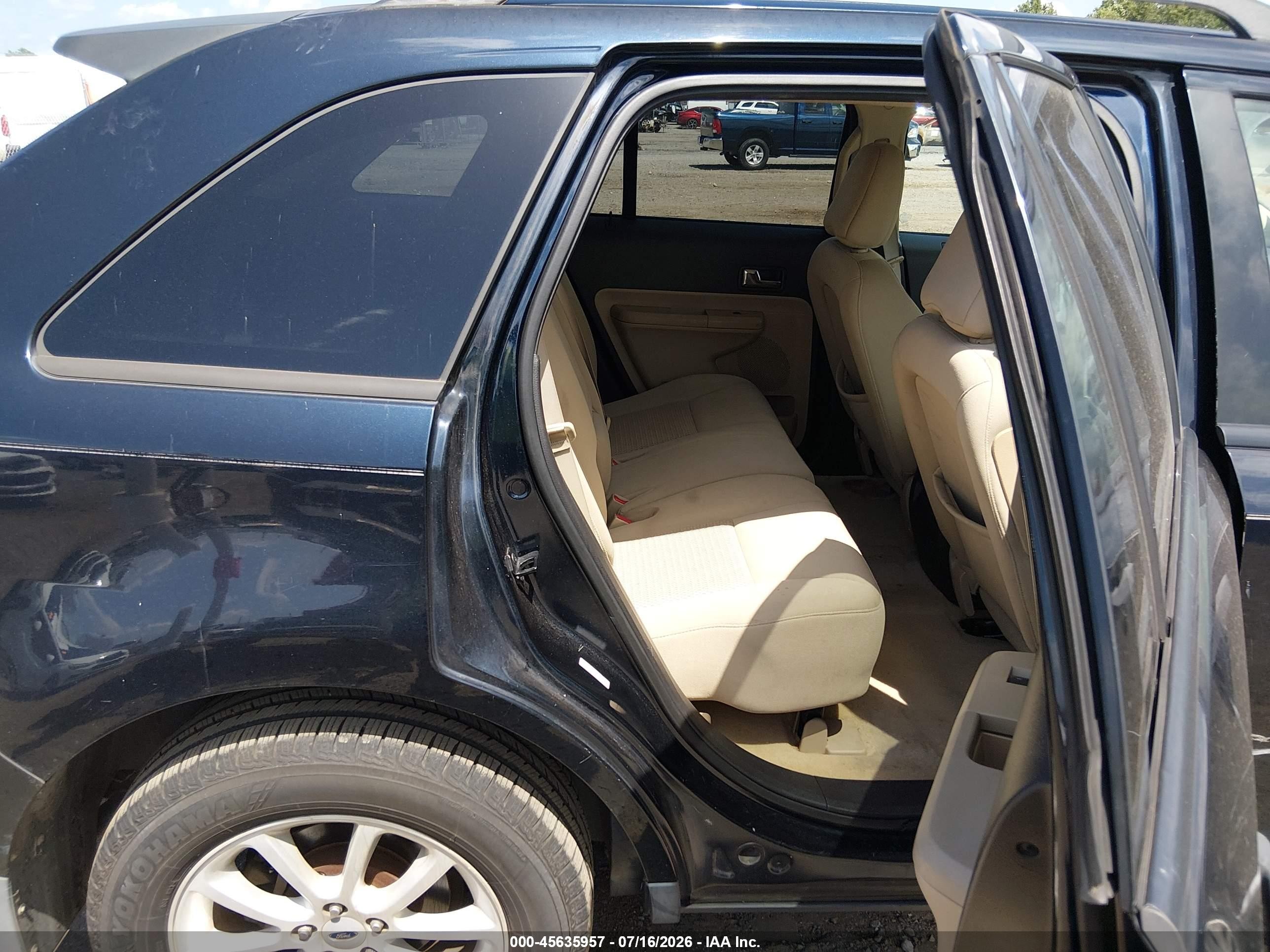 2008 Ford Edge Se Black vin: 2FMDK36C28BA27754