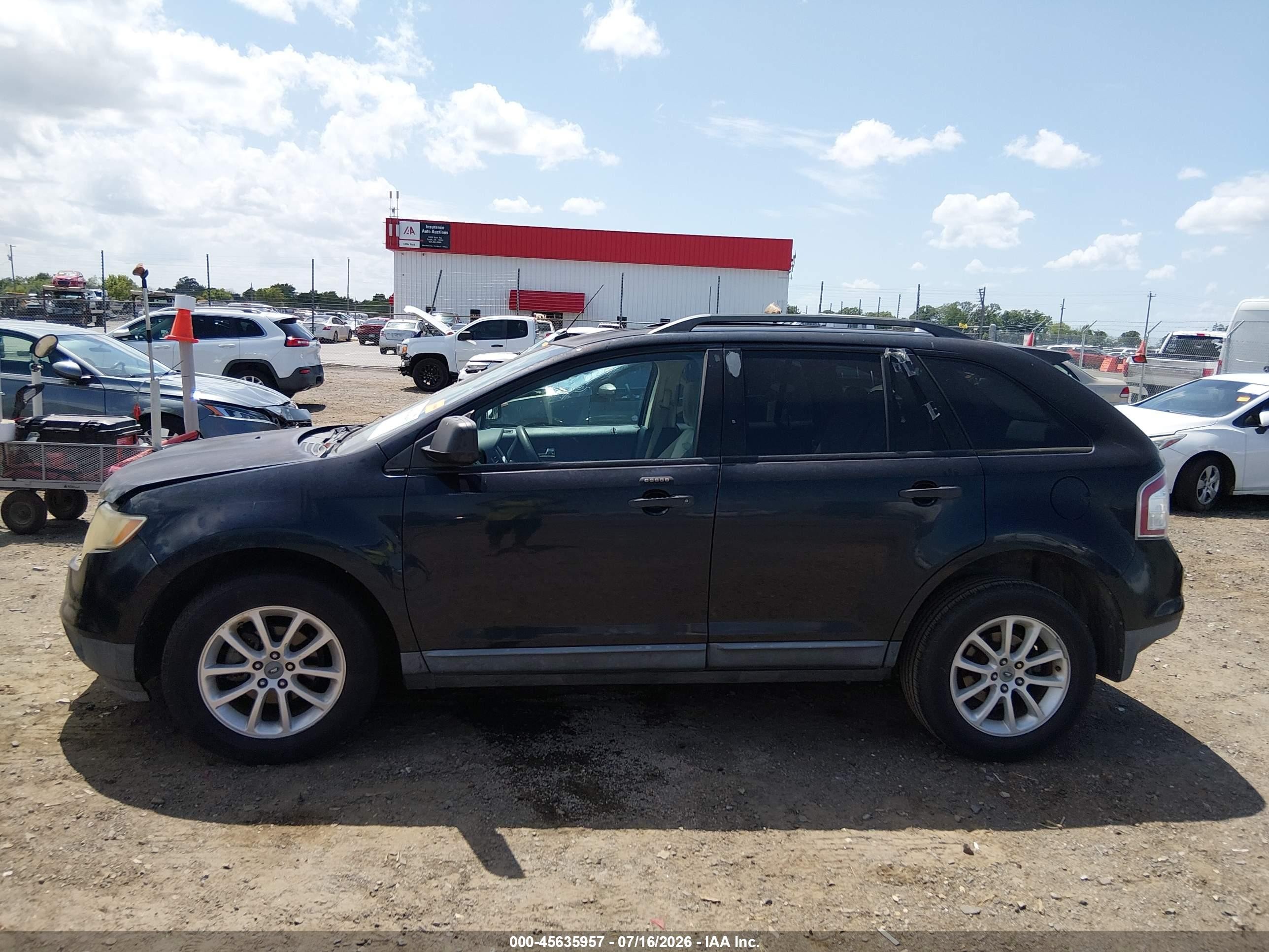 2008 Ford Edge Se Black vin: 2FMDK36C28BA27754