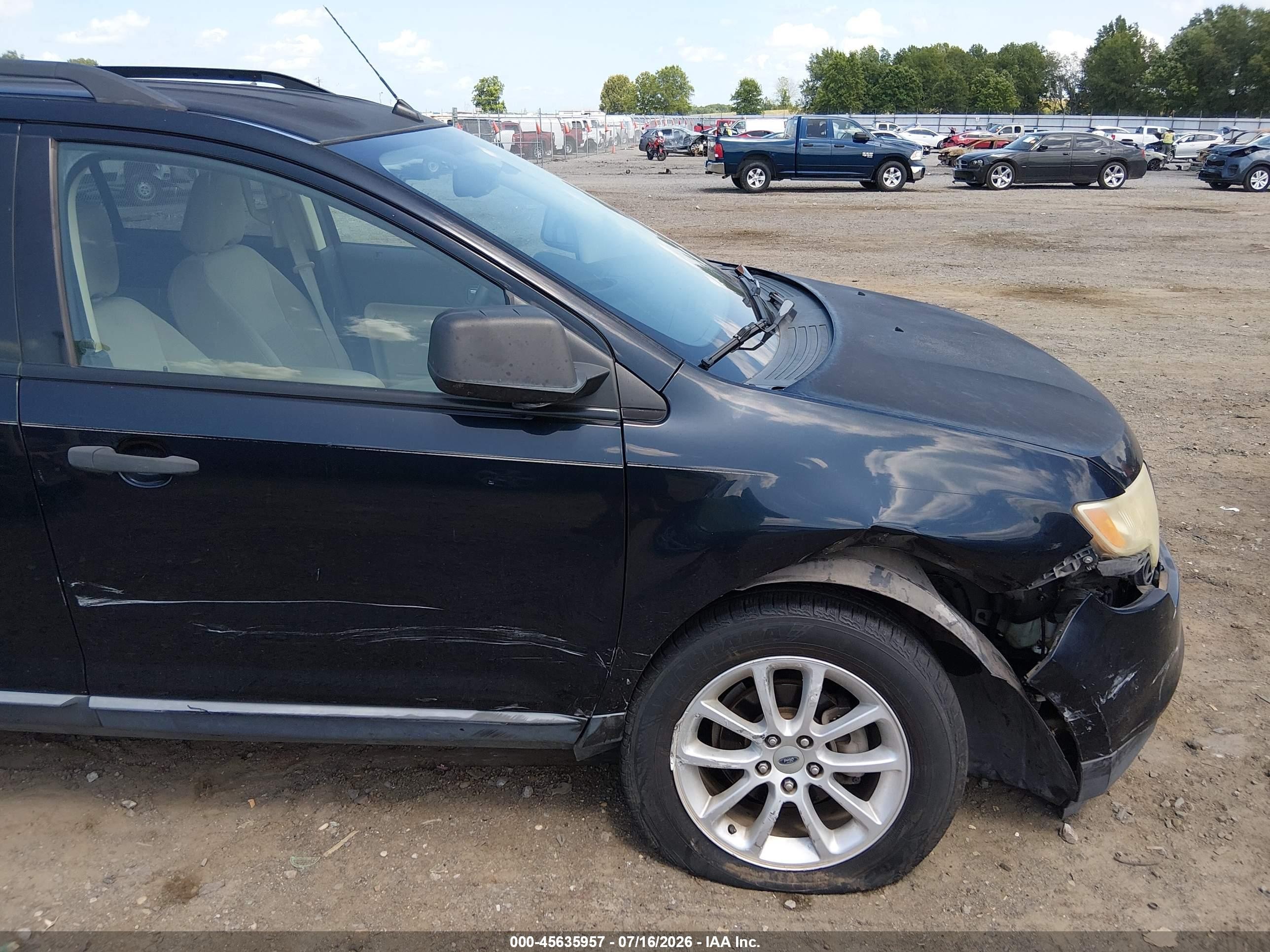 2008 Ford Edge Se Black vin: 2FMDK36C28BA27754