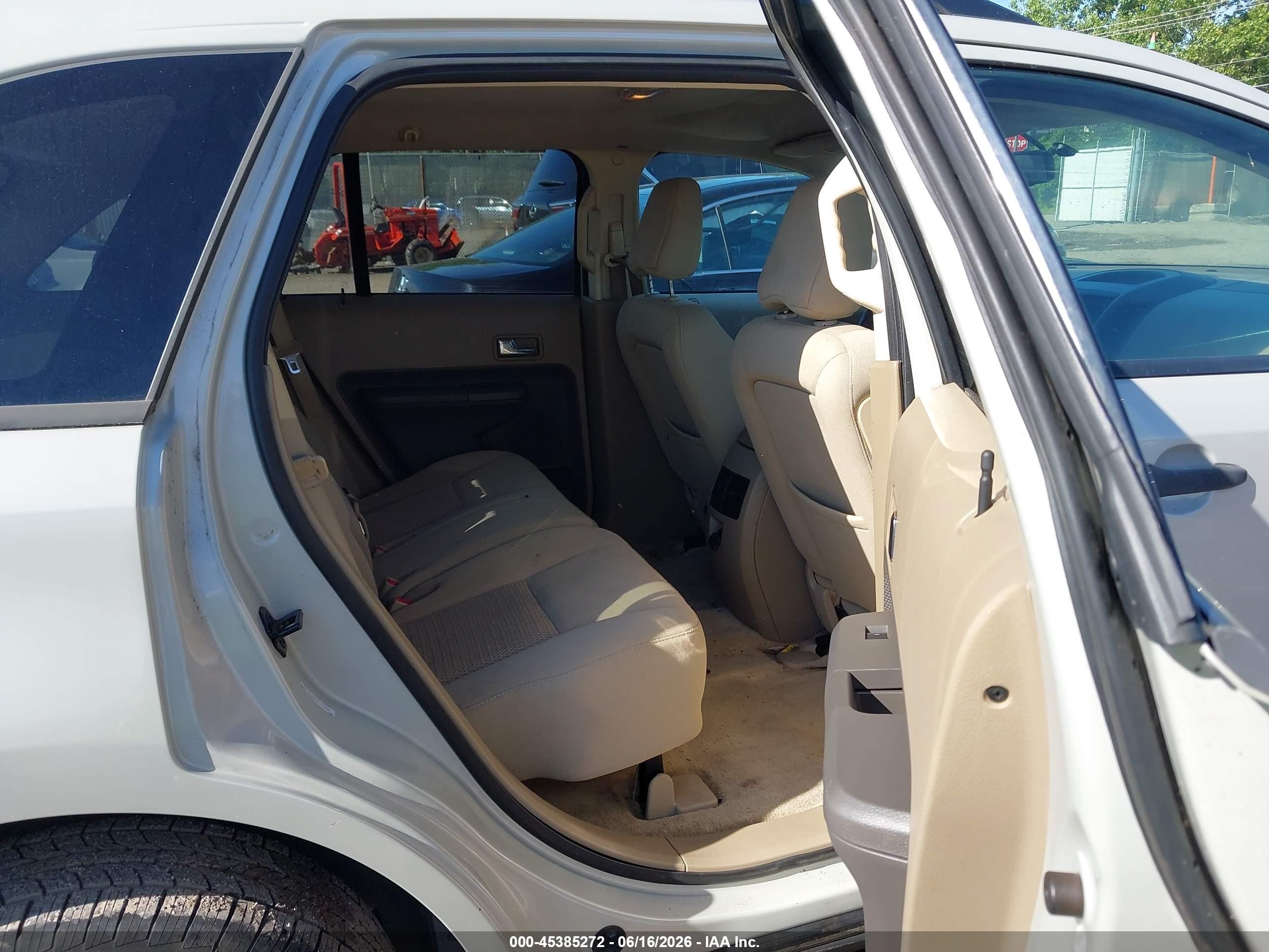 2007 Ford Edge Se White vin: 2FMDK36C37BB34228
