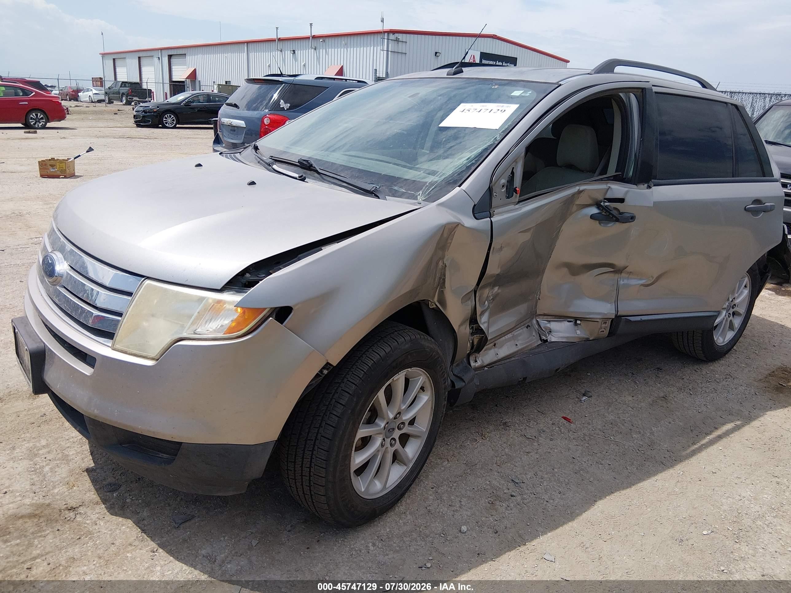 2008 Ford Edge Se Серый vin: 2FMDK36C48BA16867