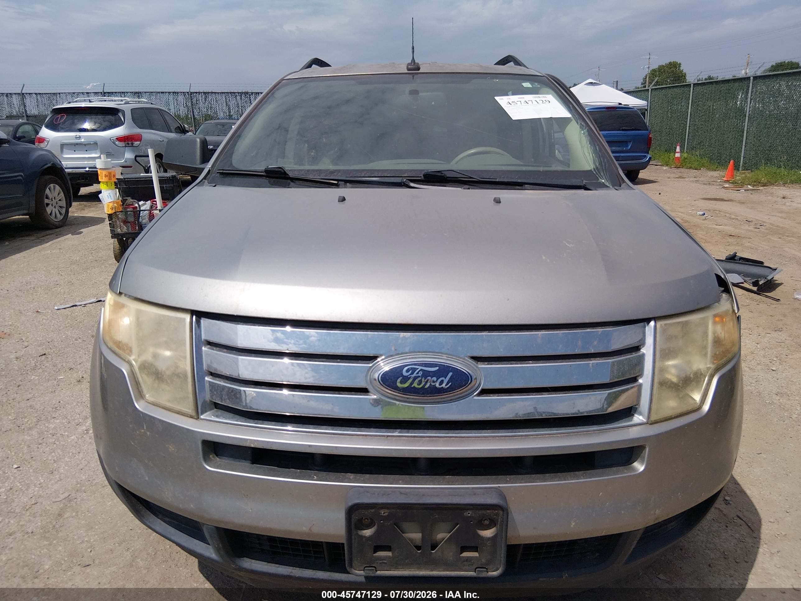 2008 Ford Edge Se Серый vin: 2FMDK36C48BA16867