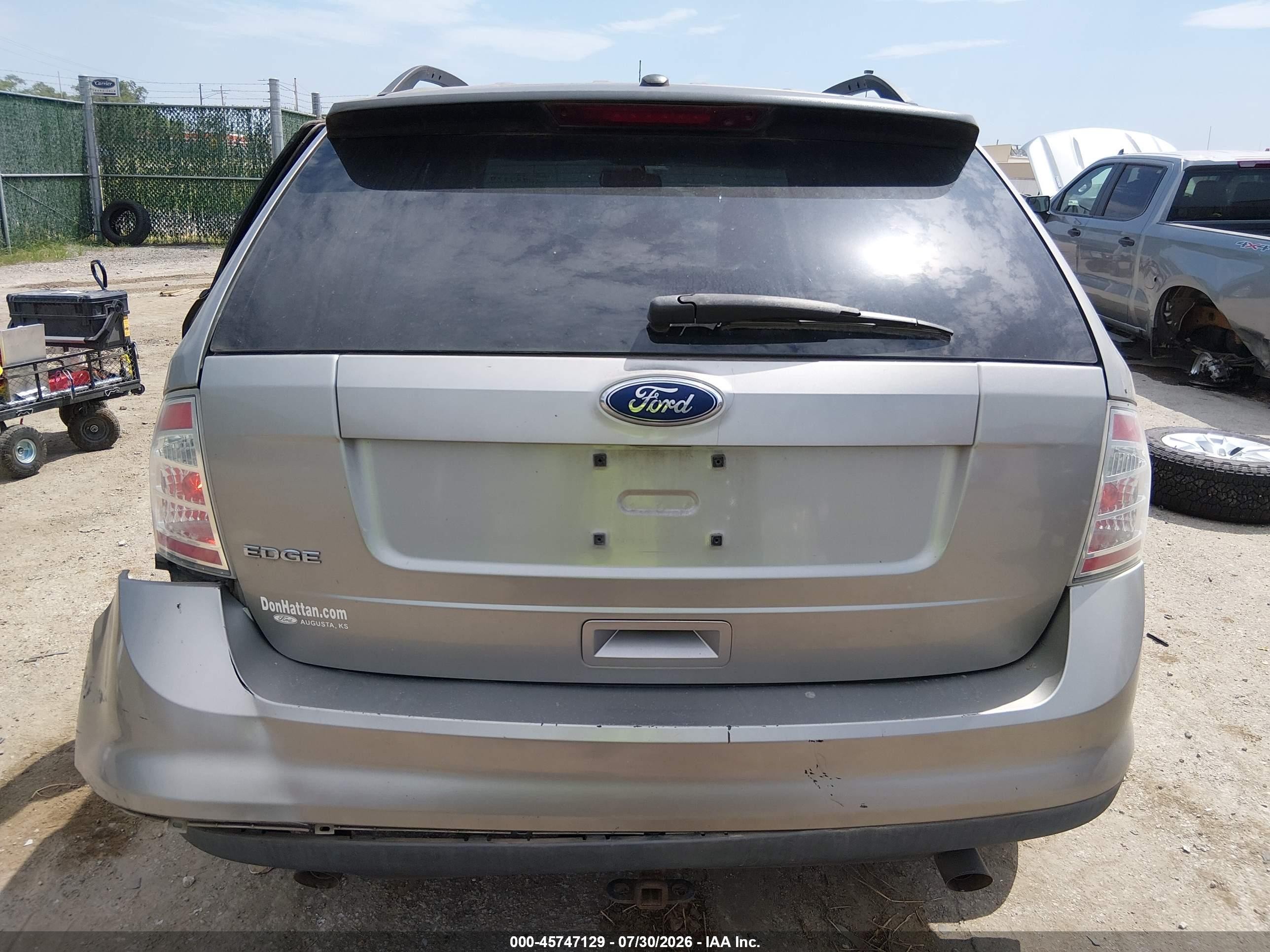 2008 Ford Edge Se Серый vin: 2FMDK36C48BA16867
