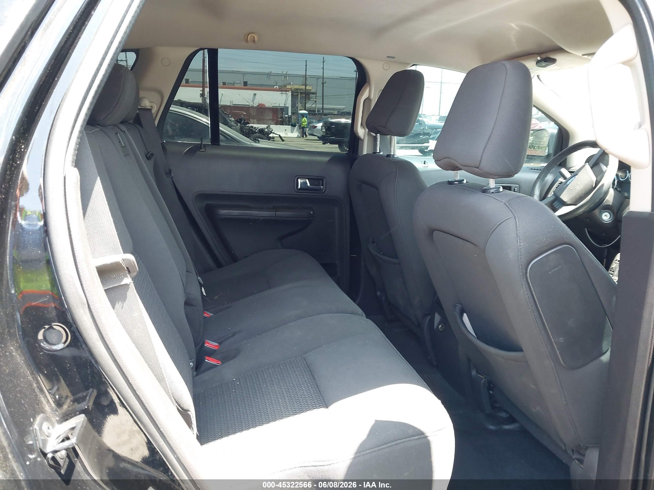2008 Ford Edge Se Black vin: 2FMDK36C48BA88278