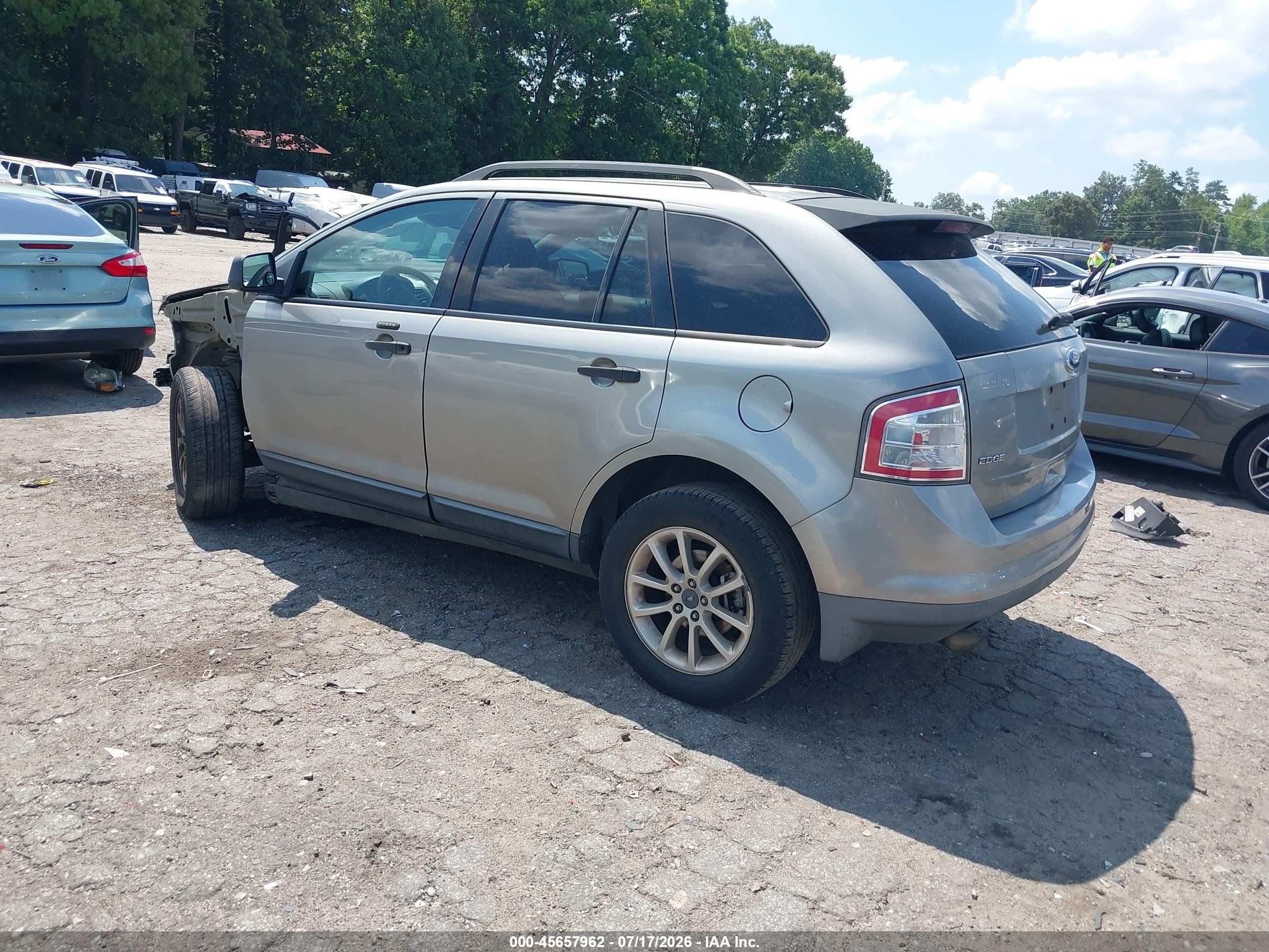 2008 Ford Edge Se Gray vin: 2FMDK36C48BB29069
