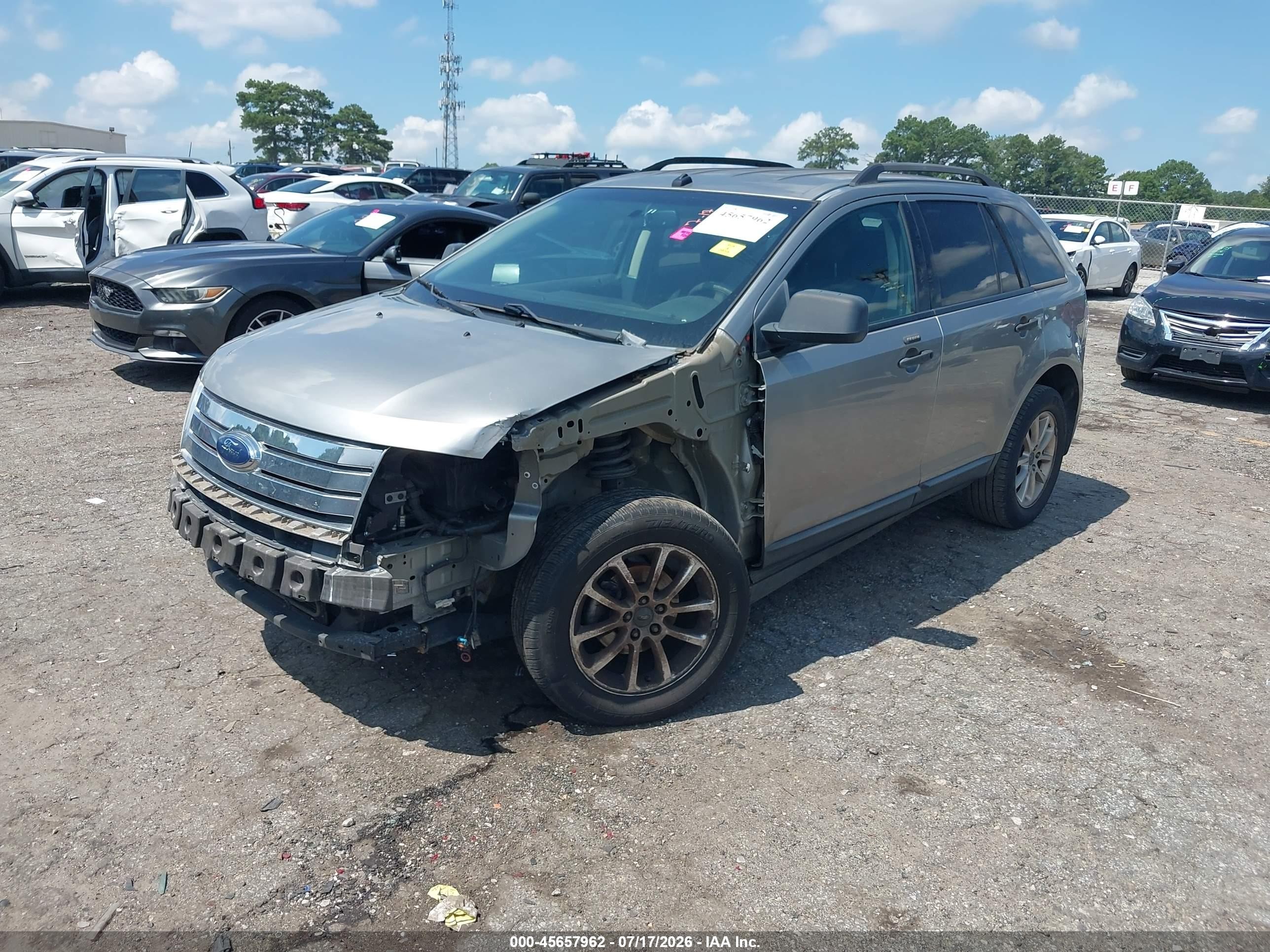 2008 Ford Edge Se Gray vin: 2FMDK36C48BB29069