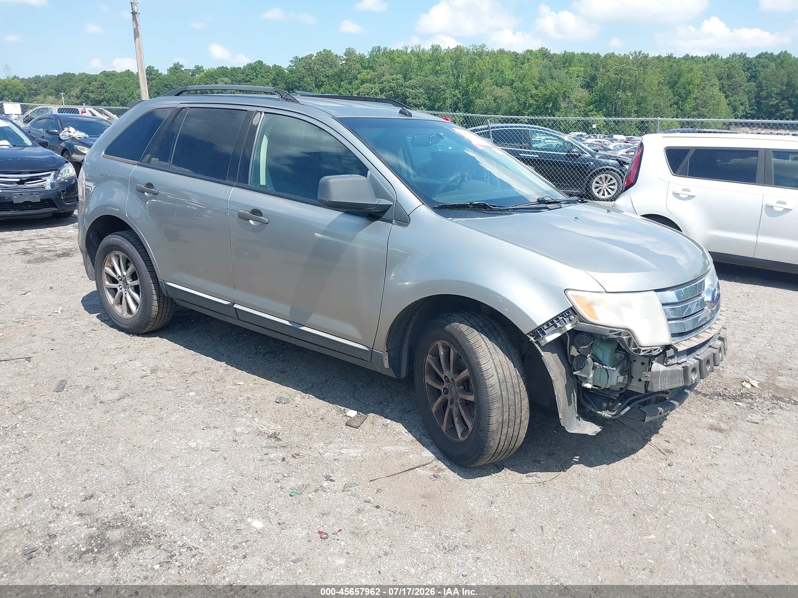 2008 Ford Edge Se Gray vin: 2FMDK36C48BB29069