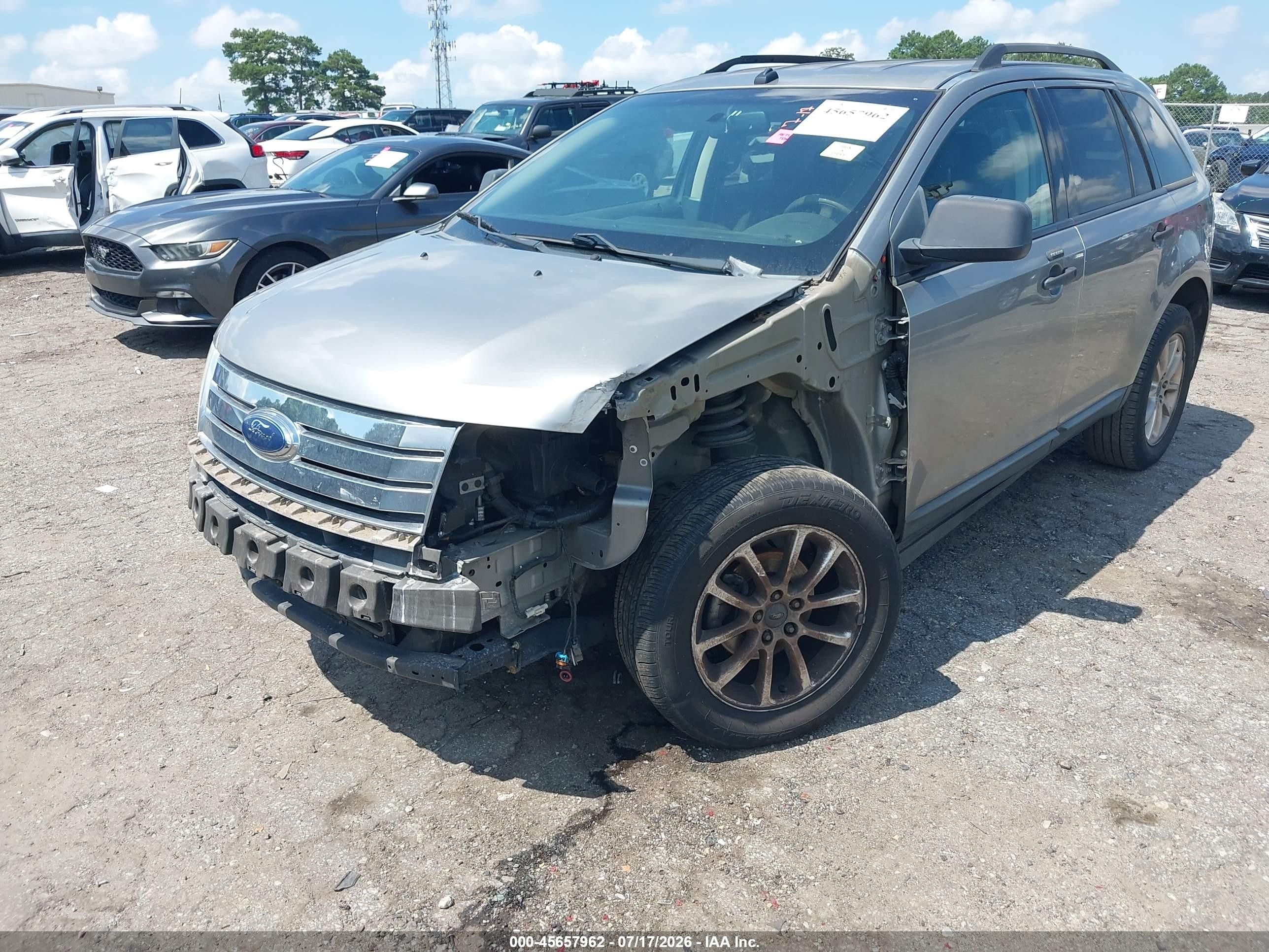 2008 Ford Edge Se Gray vin: 2FMDK36C48BB29069