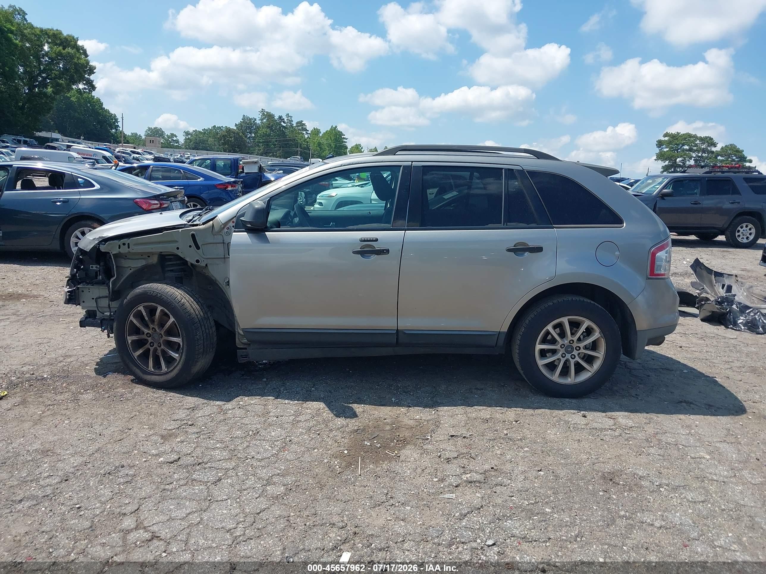2008 Ford Edge Se Gray vin: 2FMDK36C48BB29069