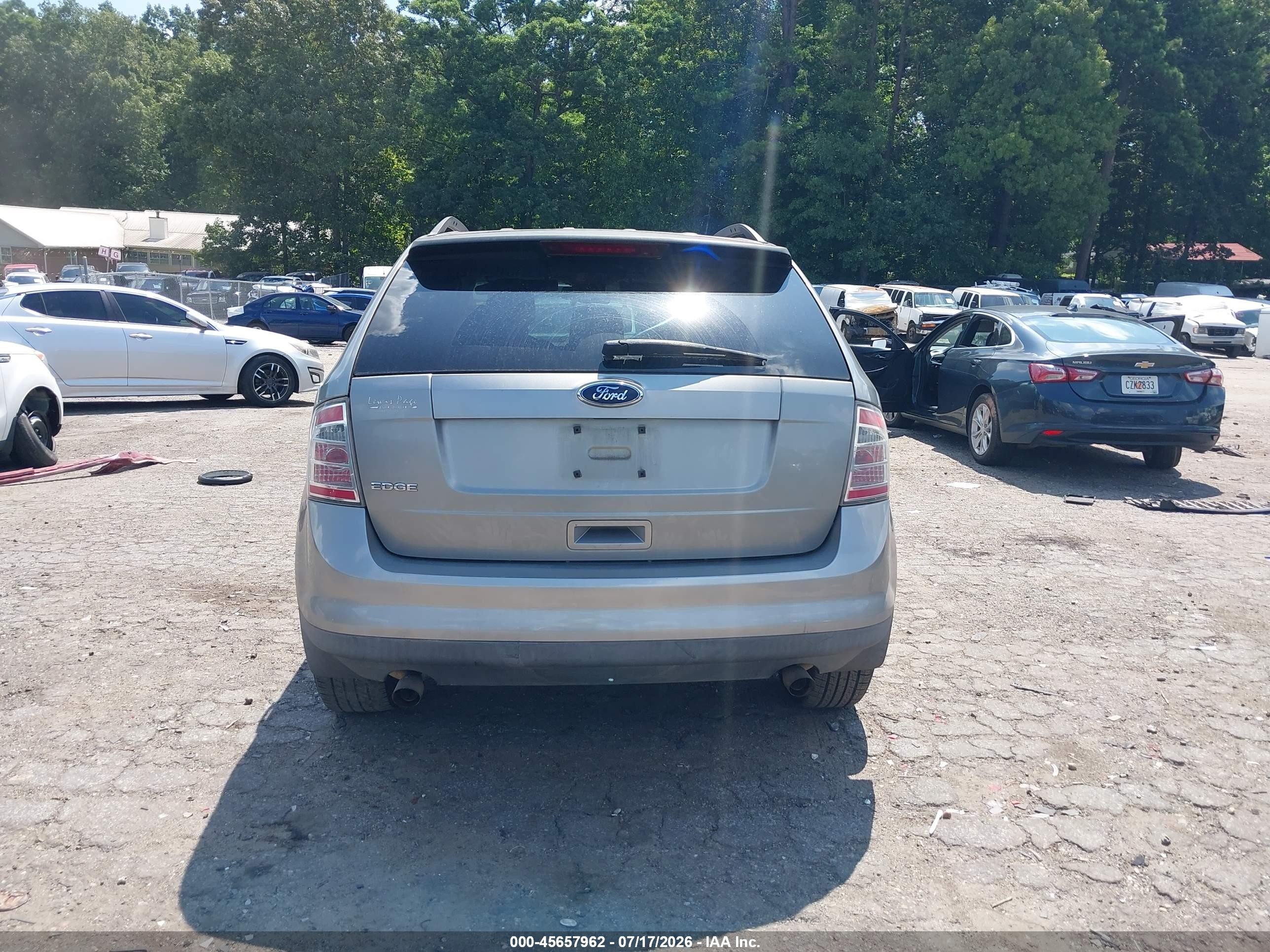 2008 Ford Edge Se Gray vin: 2FMDK36C48BB29069