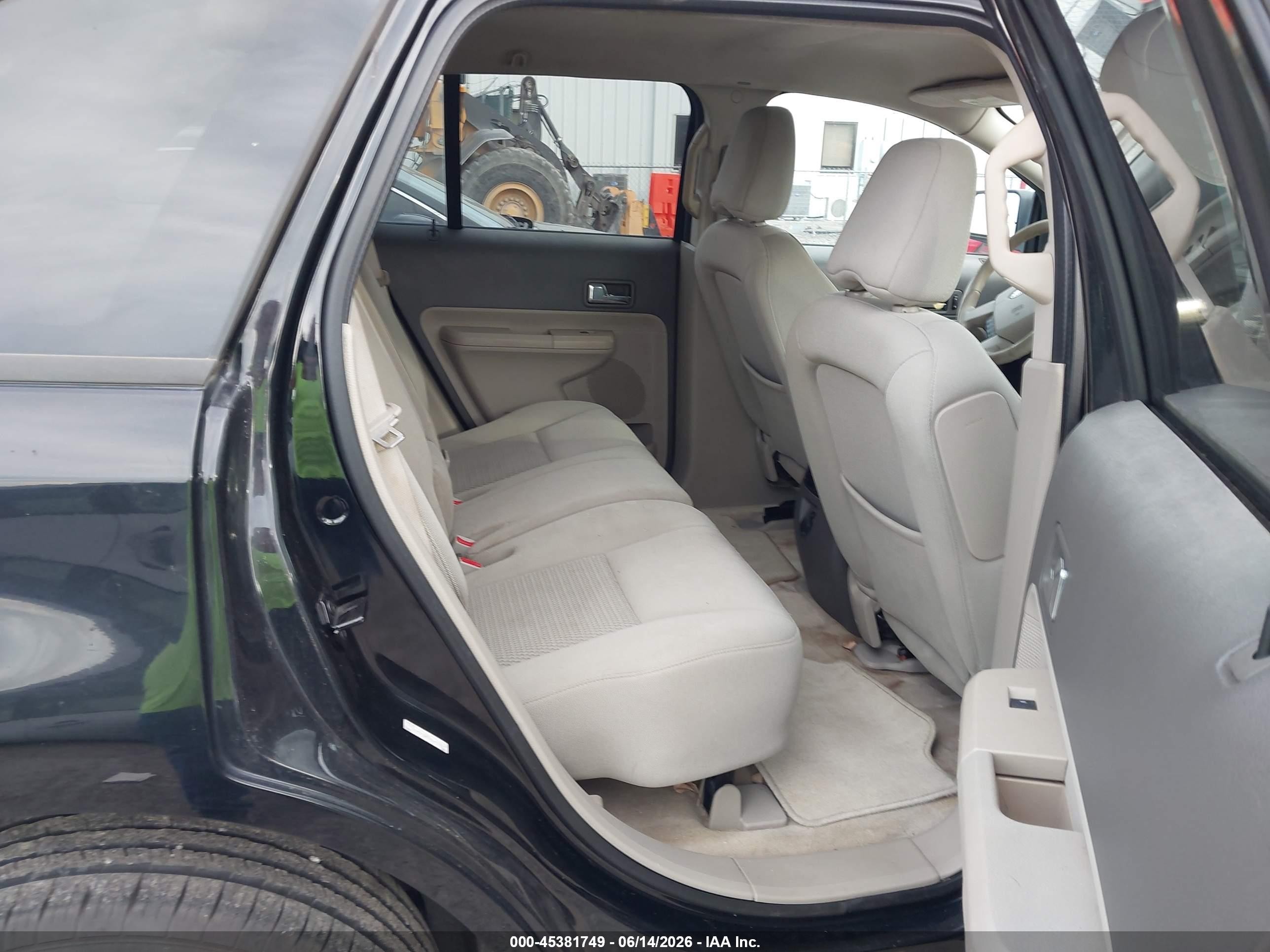 2008 Ford Edge Se Black vin: 2FMDK36C58BA42197